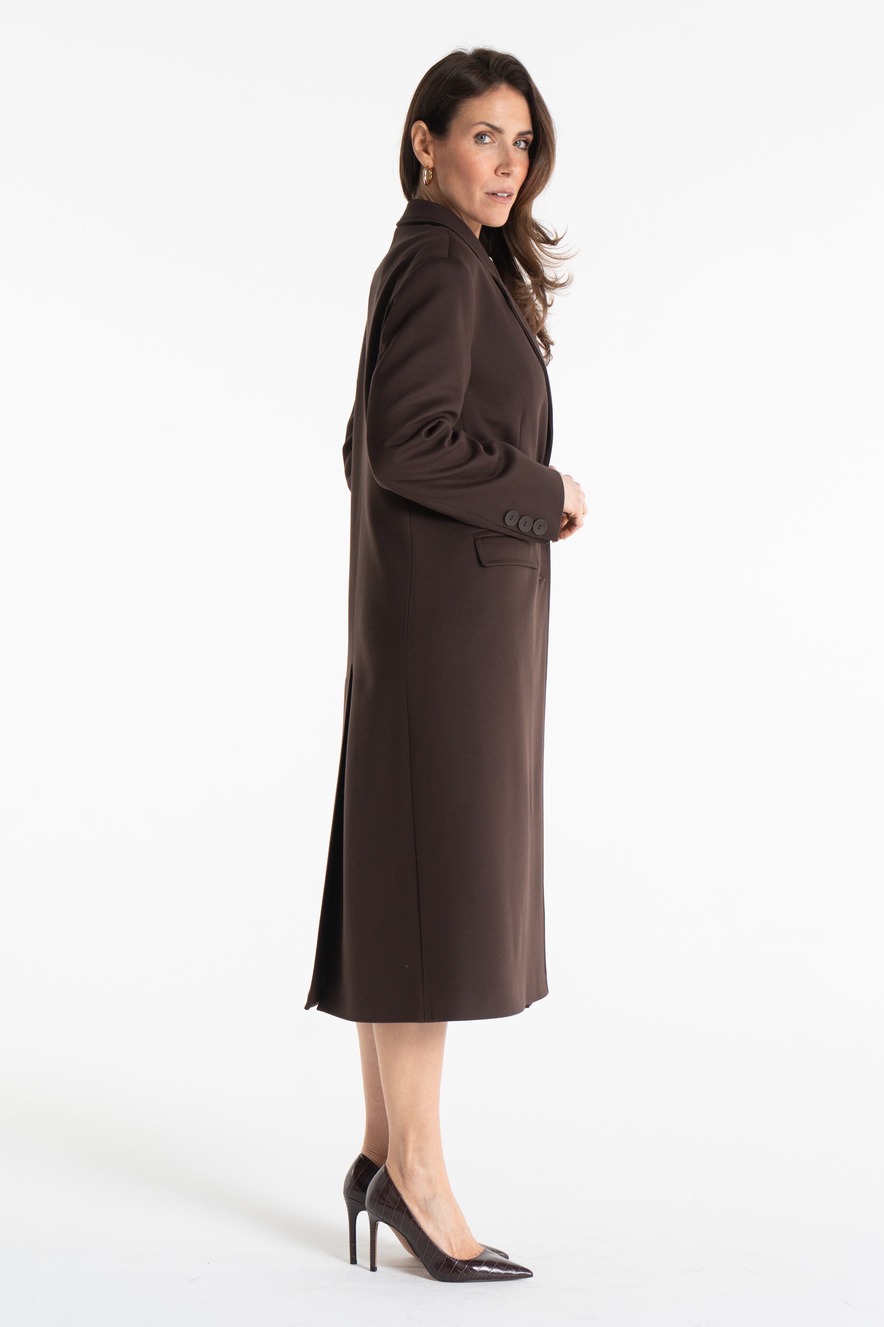 Płaszcz ARIANA czekoladowy