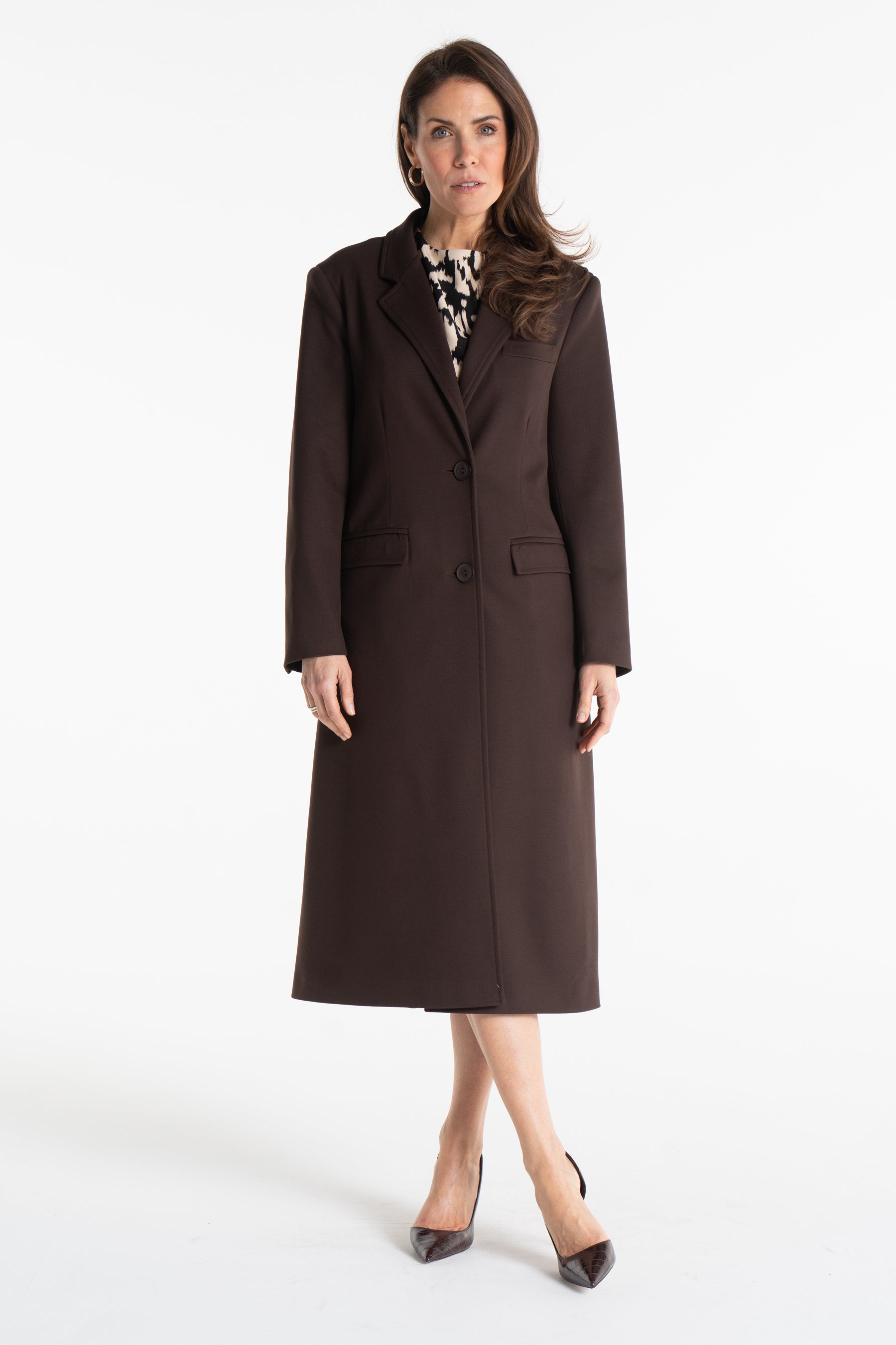 Płaszcz ARIANA czekoladowy