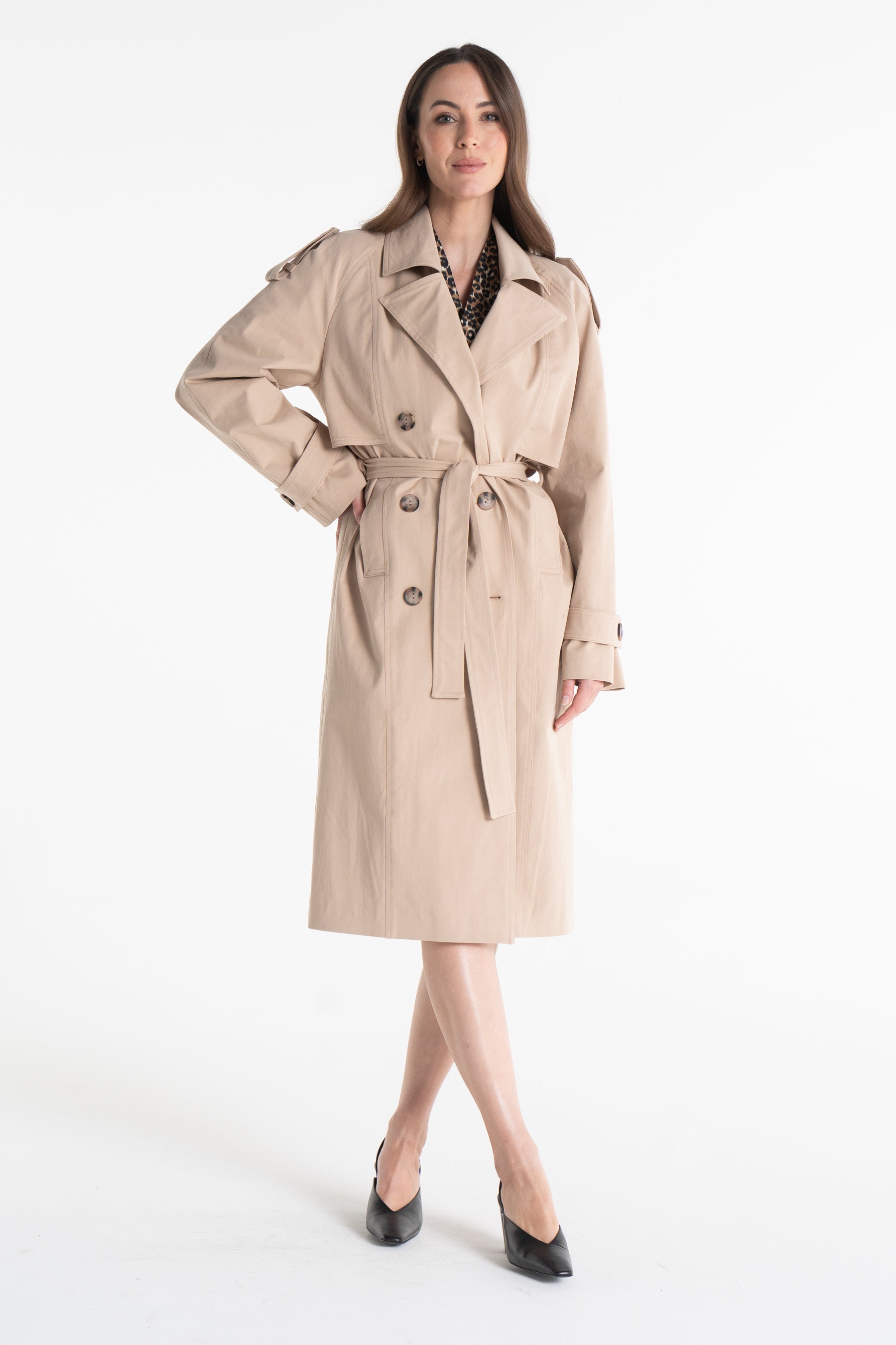 Trencz AMANDA beżowy 2.0