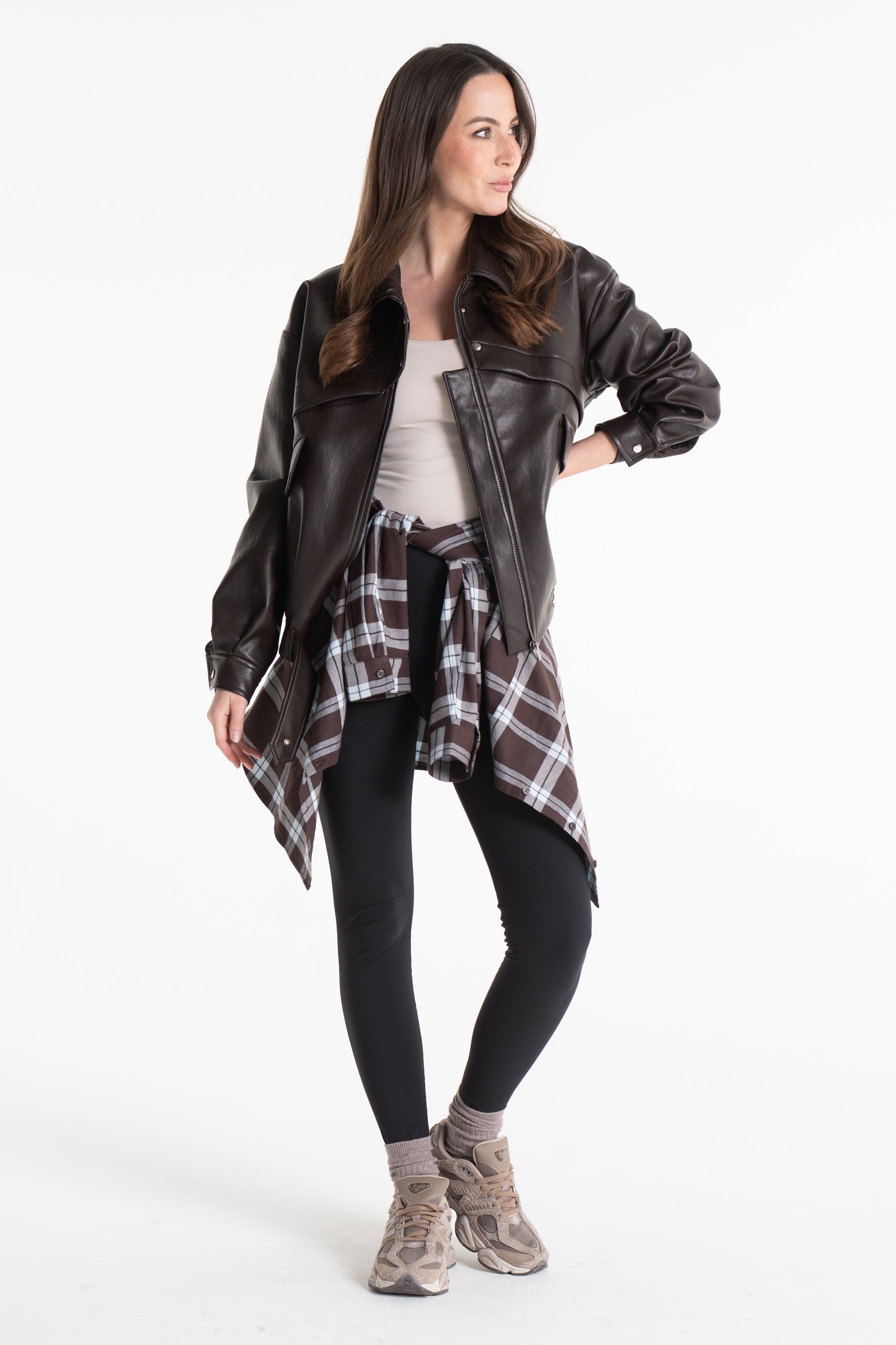 Kurtka AGA skórka czekoladowa