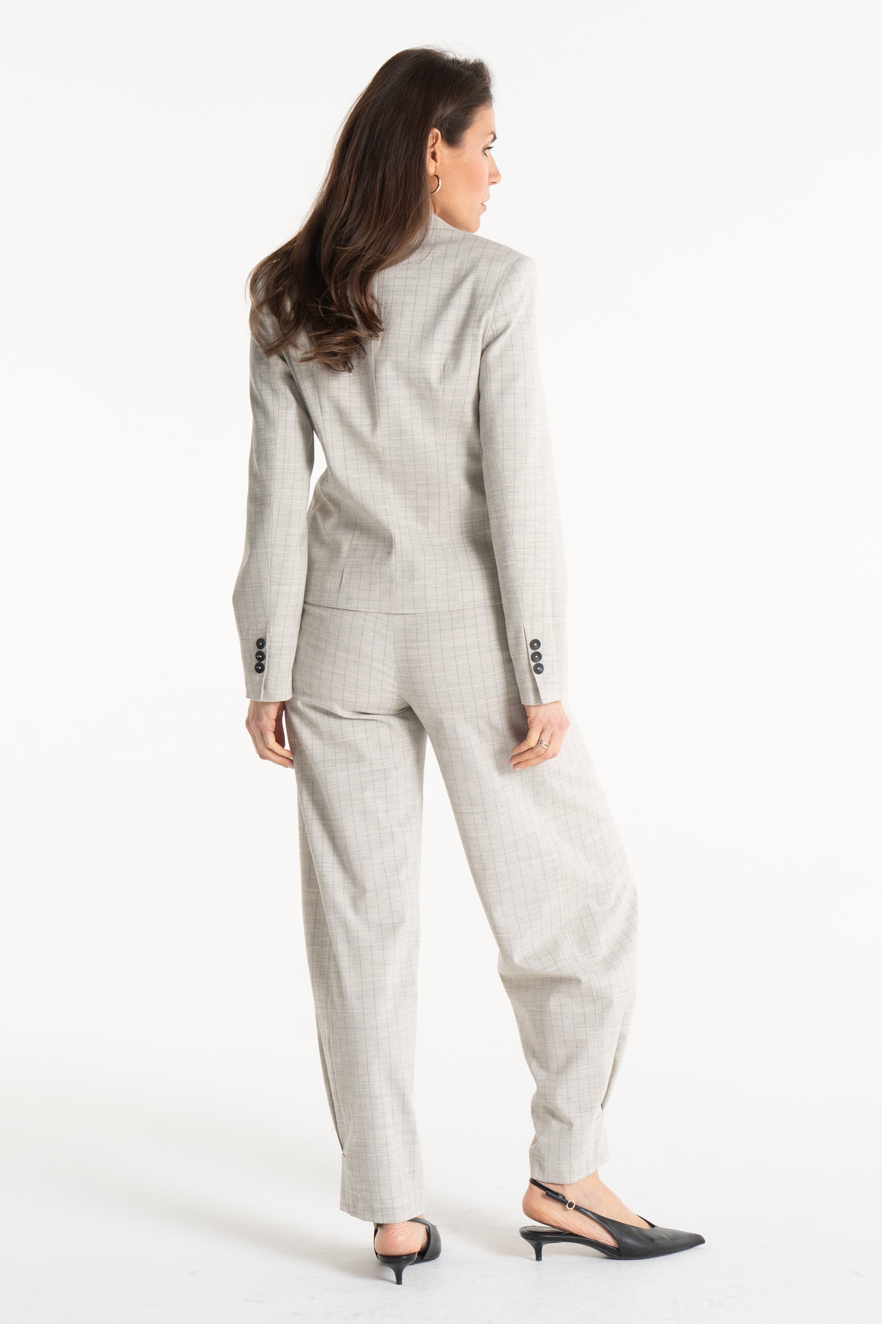 Marynarka HARPER beżowa w paski