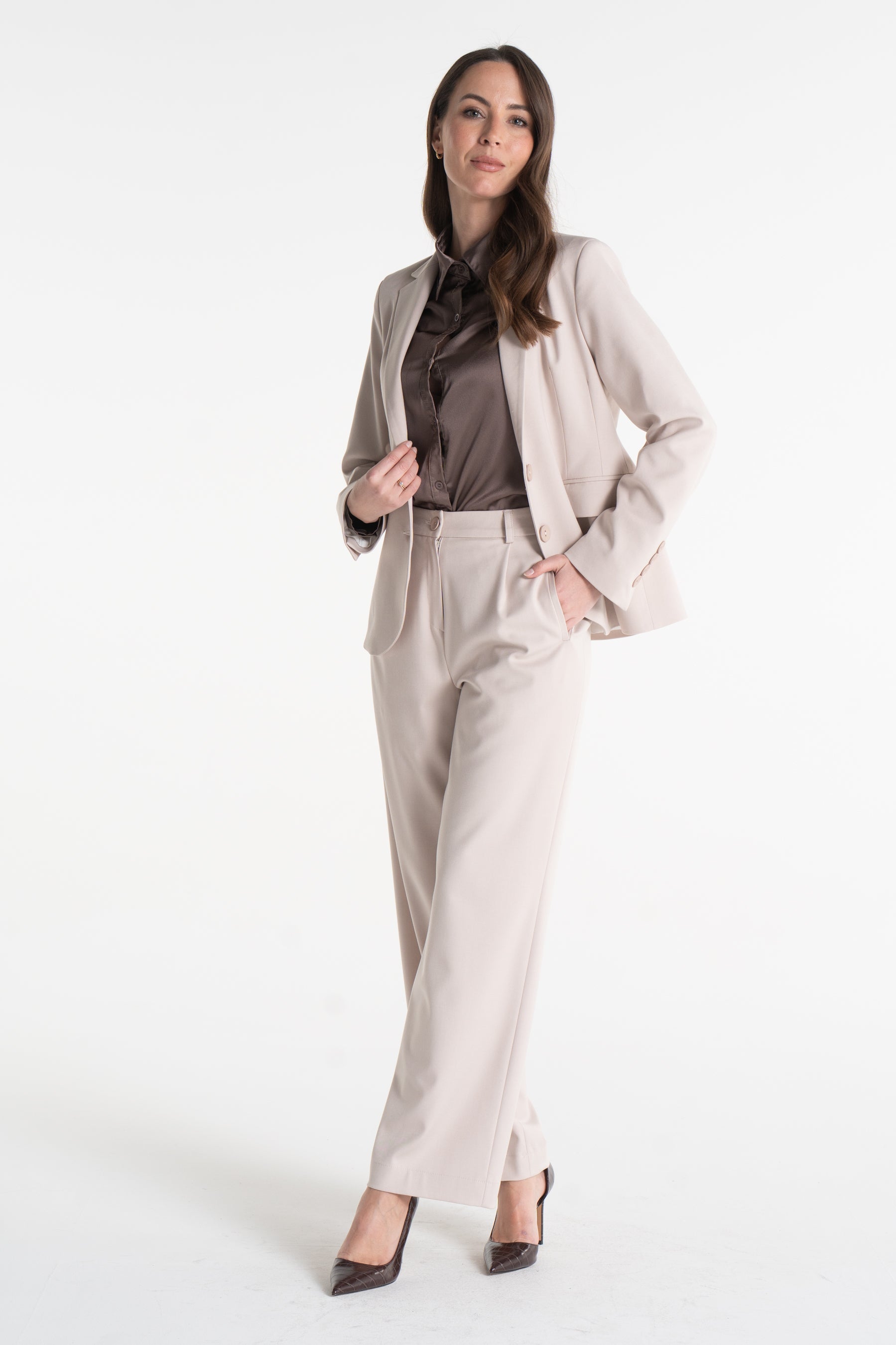 Spodnie EWELINA latte