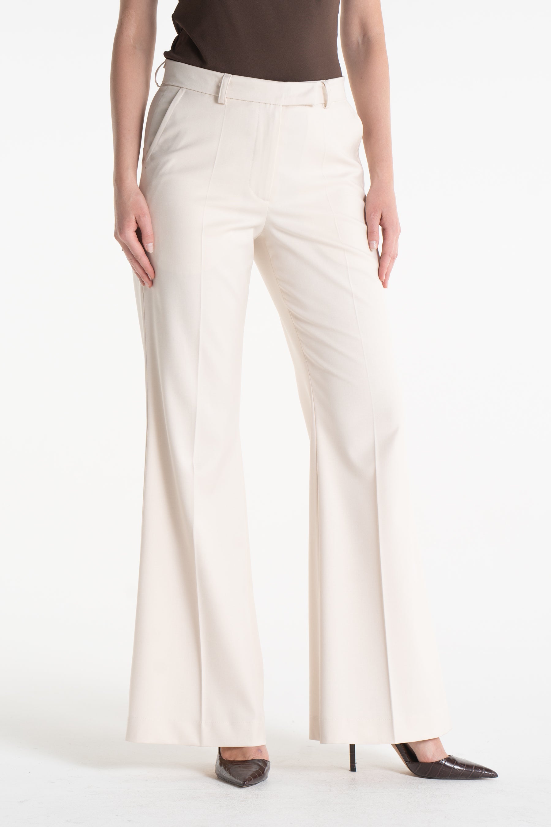 Spodnie BERTA śmietankowe