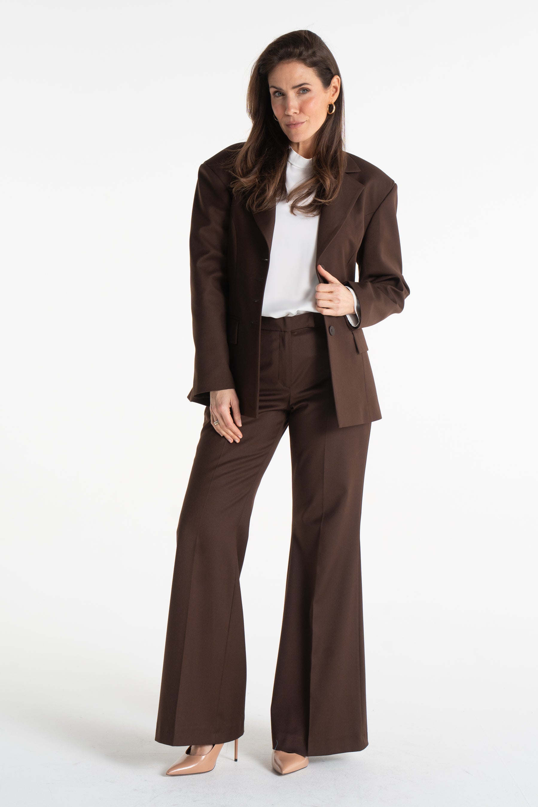 Spodnie BERTA czekoladowe