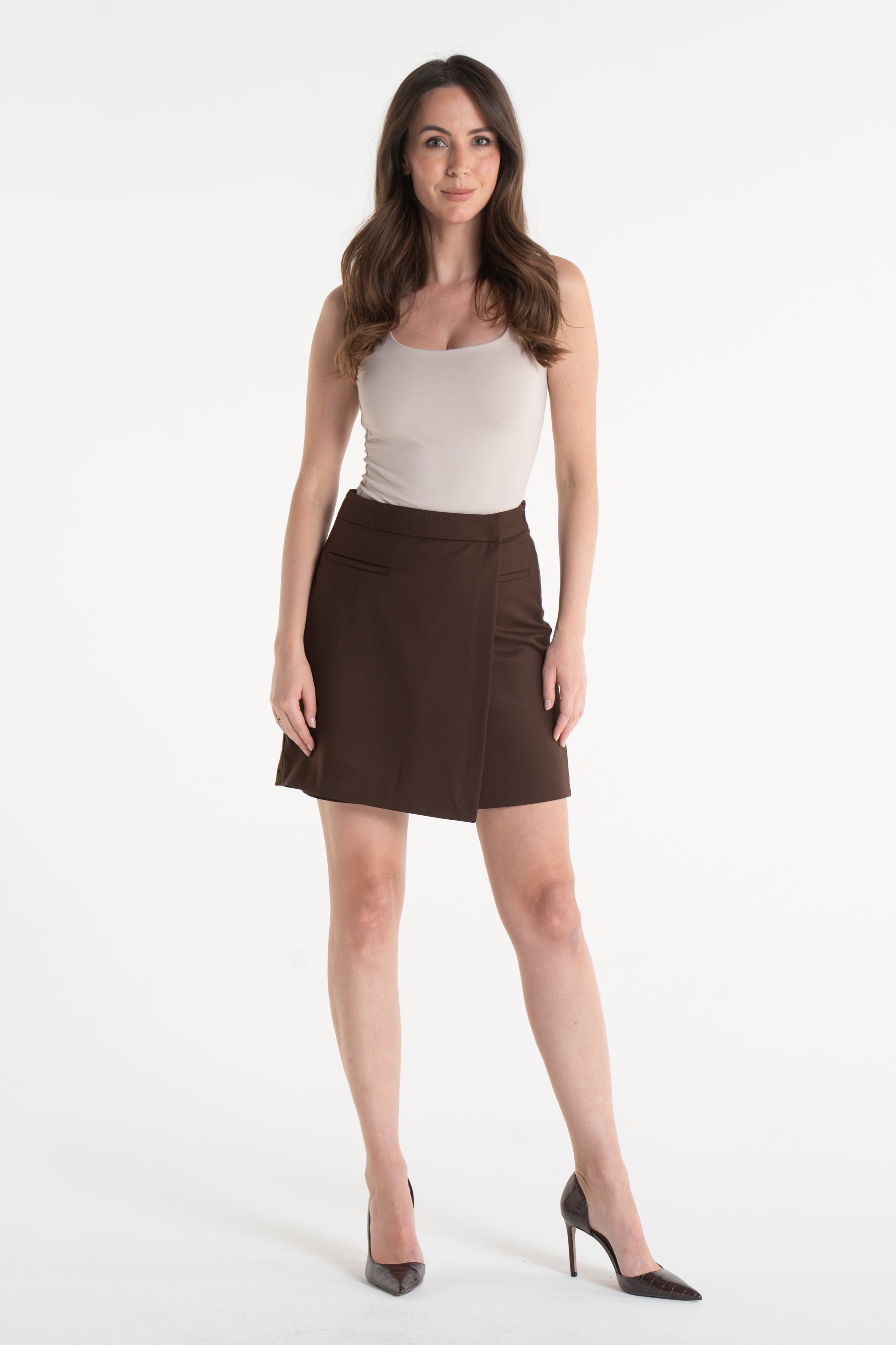 Spódnica-spodenki TINA czekolada