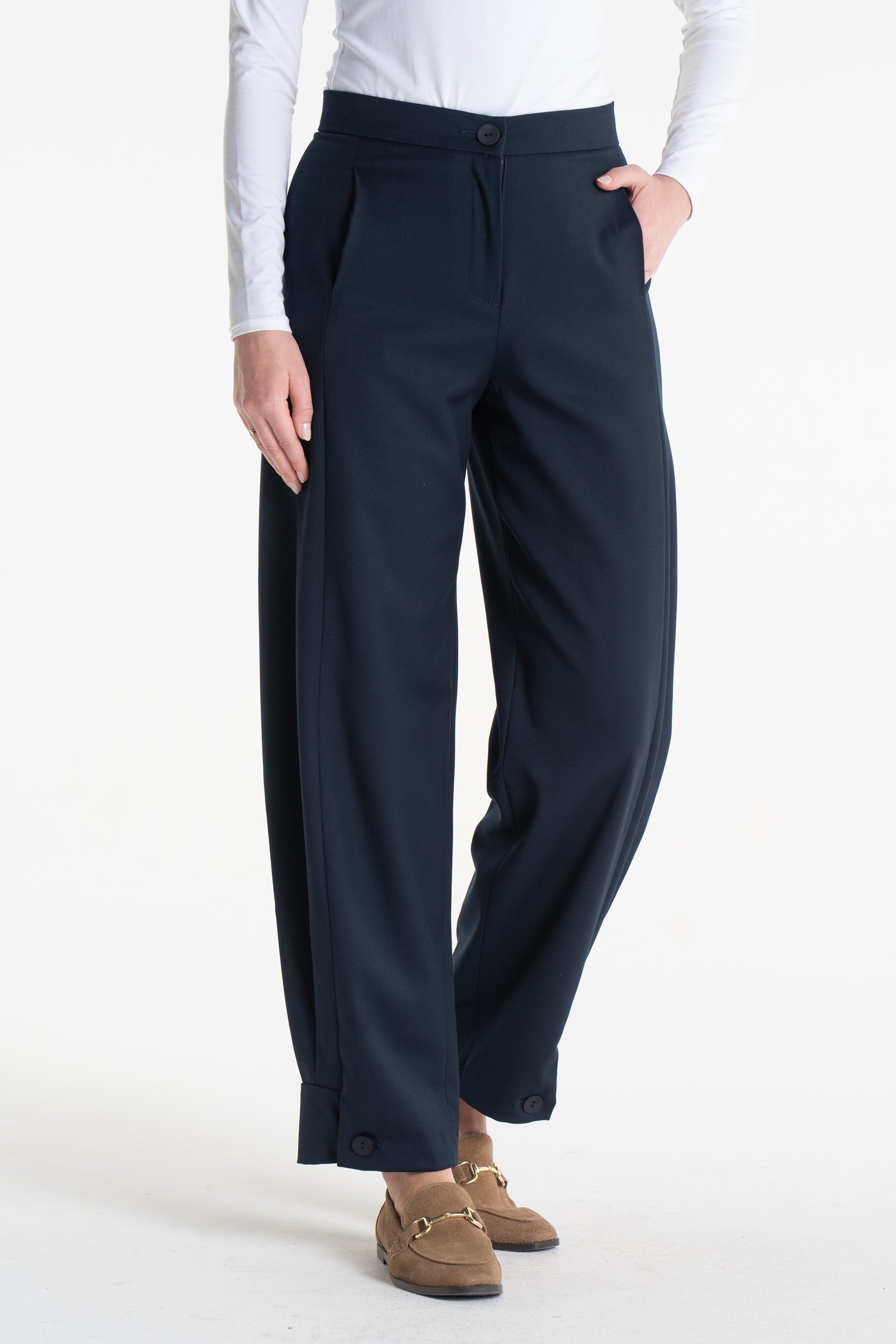 Spodnie ROMA granatowe