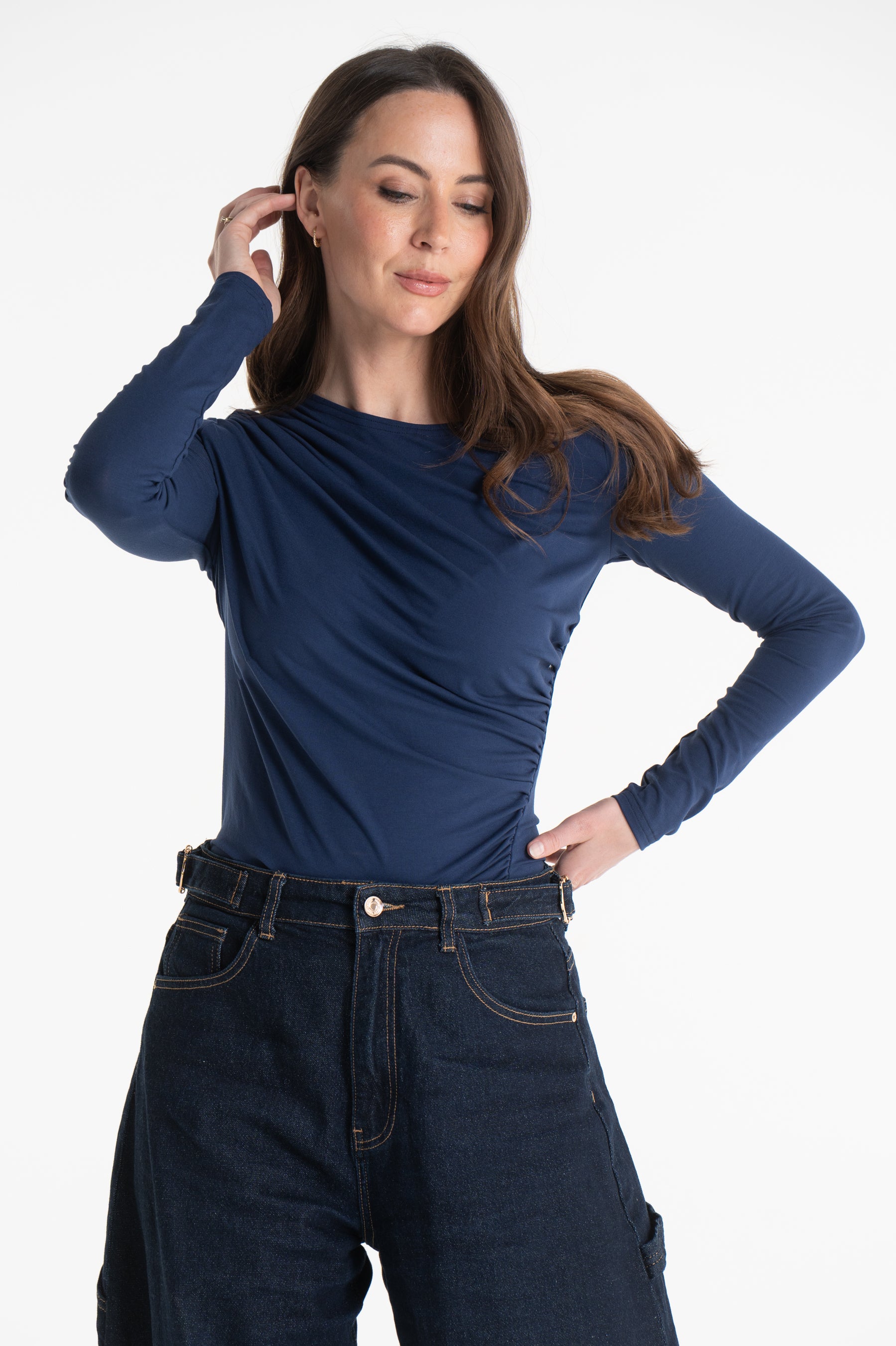 Bluzka CORA granatowa