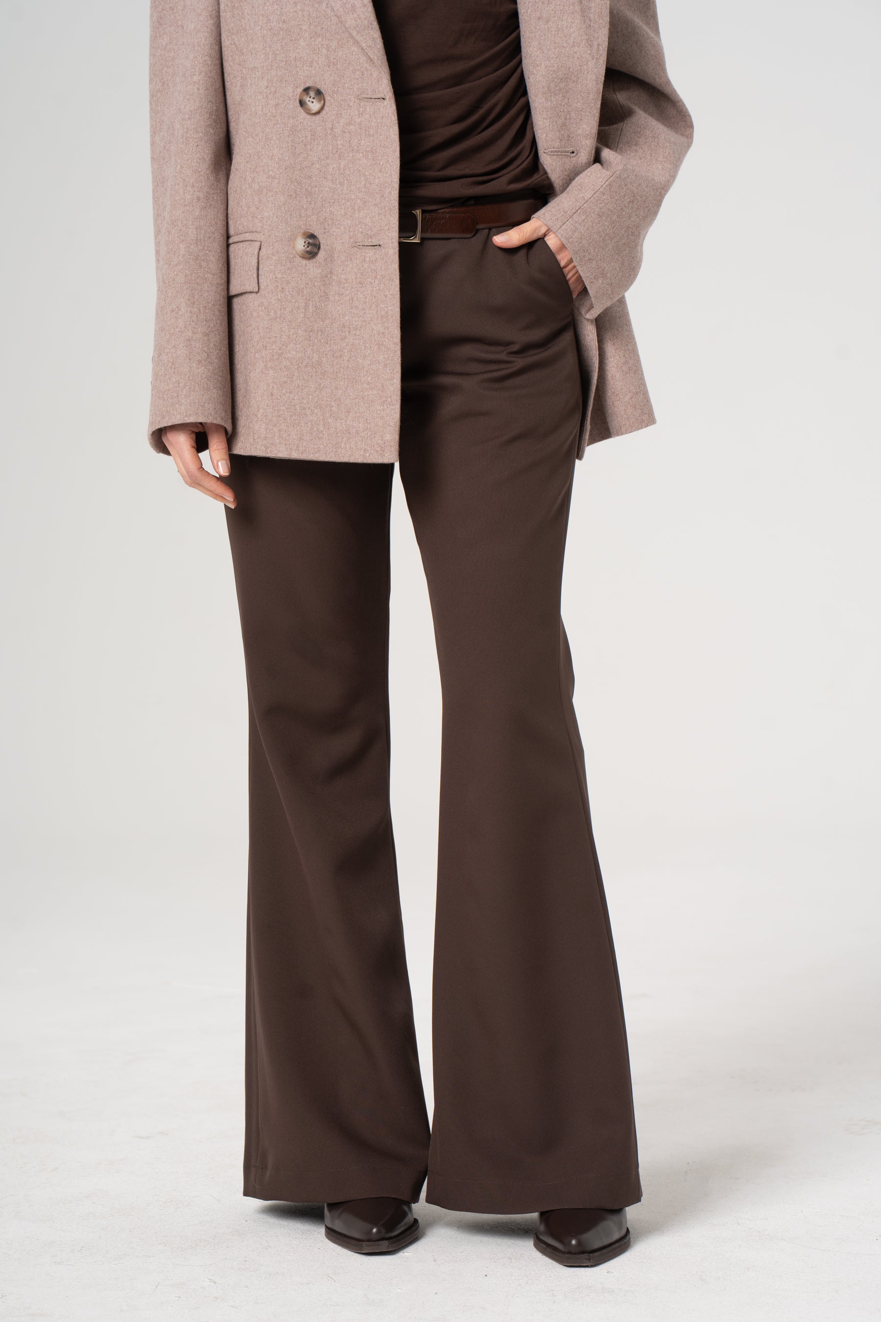 Spodnie BERTA czekoladowe