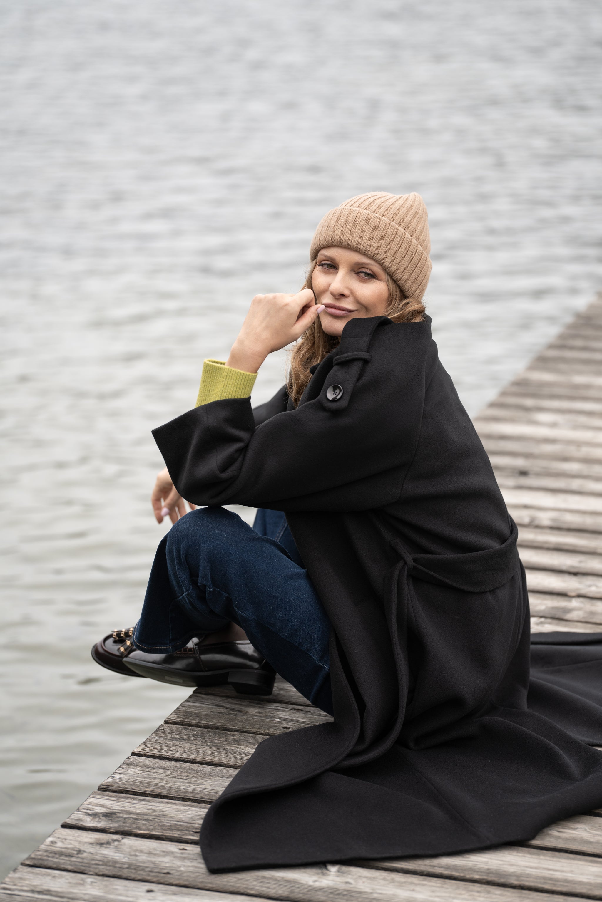 Płaszcz ALIANA czarny