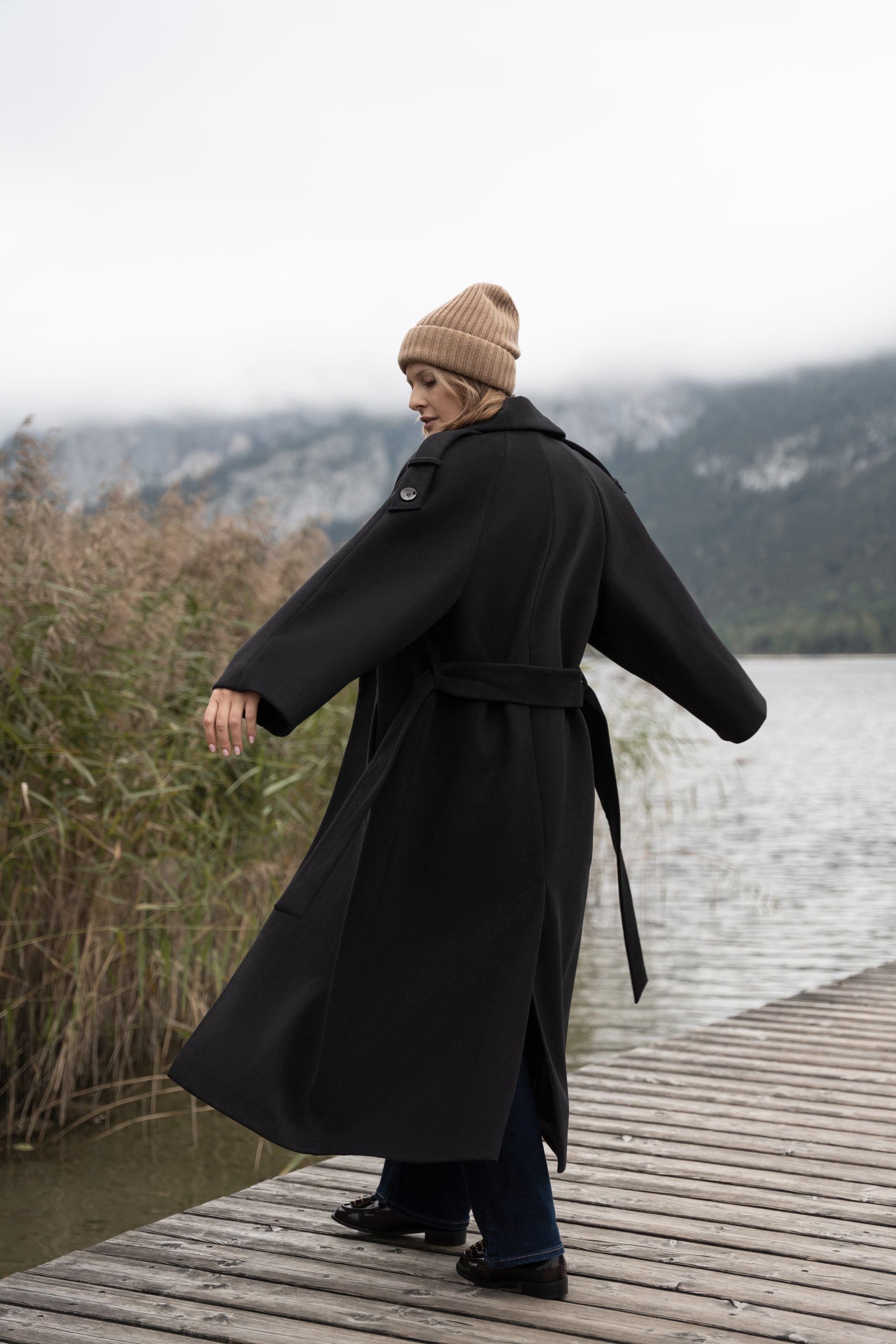 Płaszcz ALIANA czarny