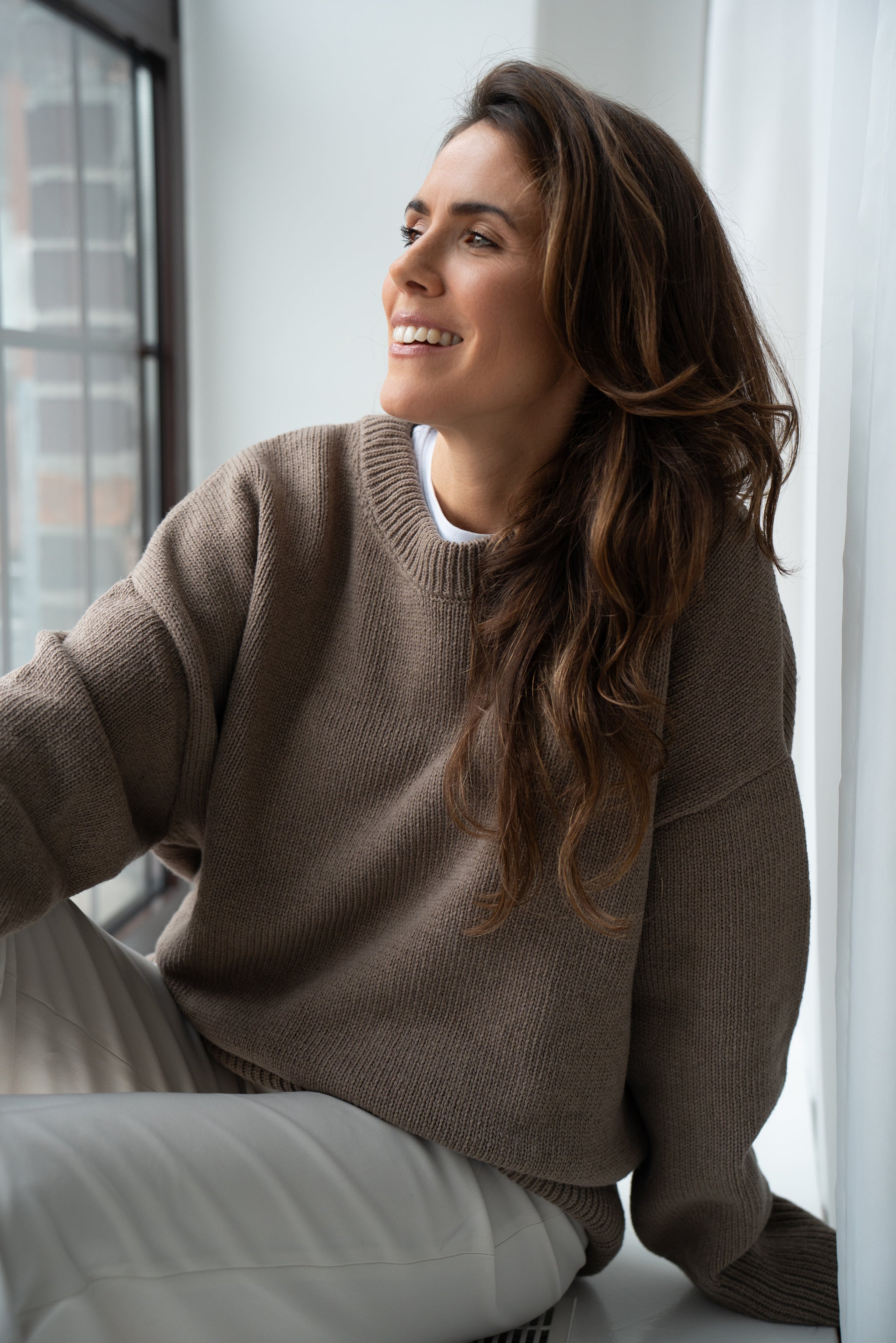 Sweter LIVIA beżowy