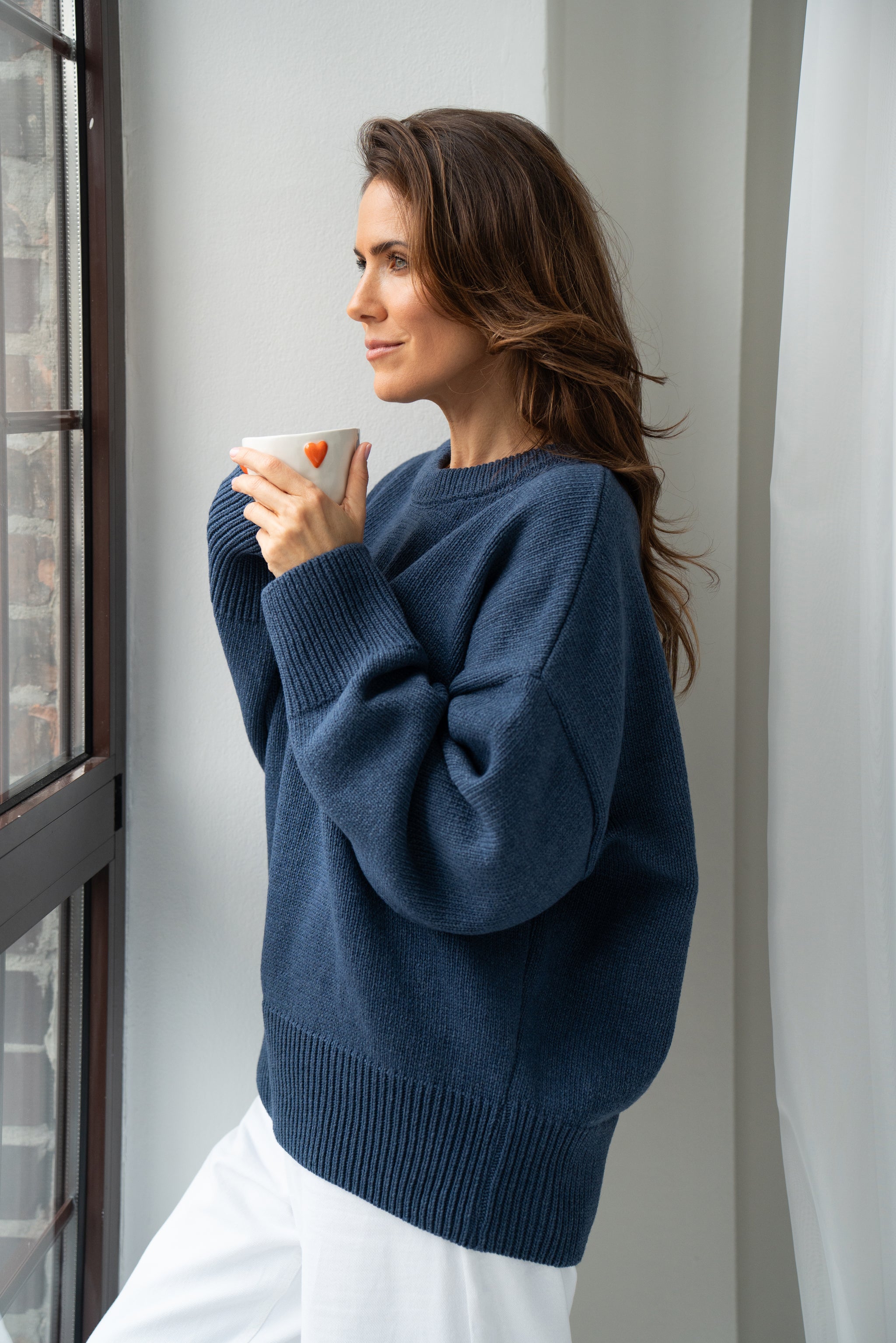 Sweter LIVIA jeansowy