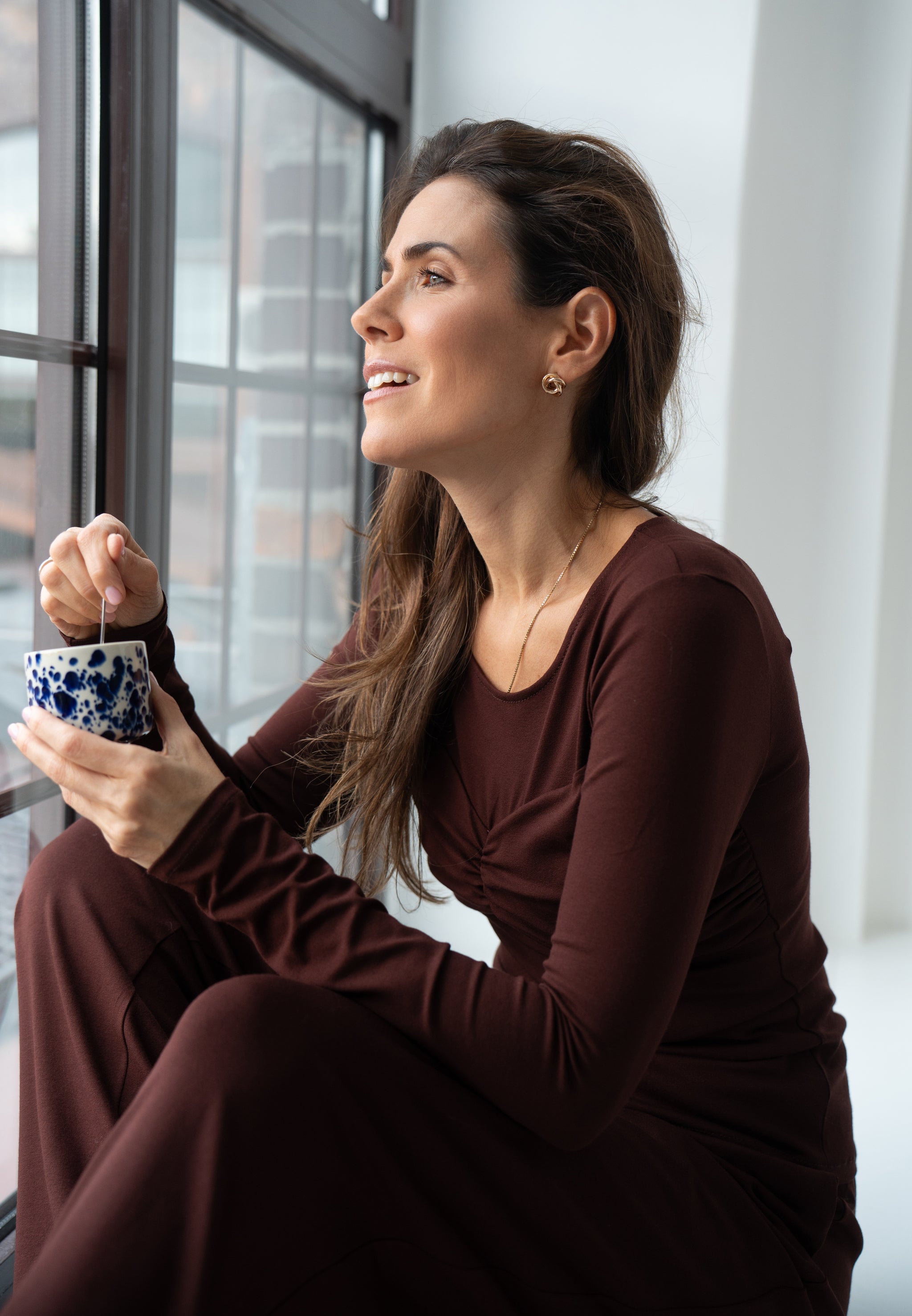 Bluzka Julia czekoladowa