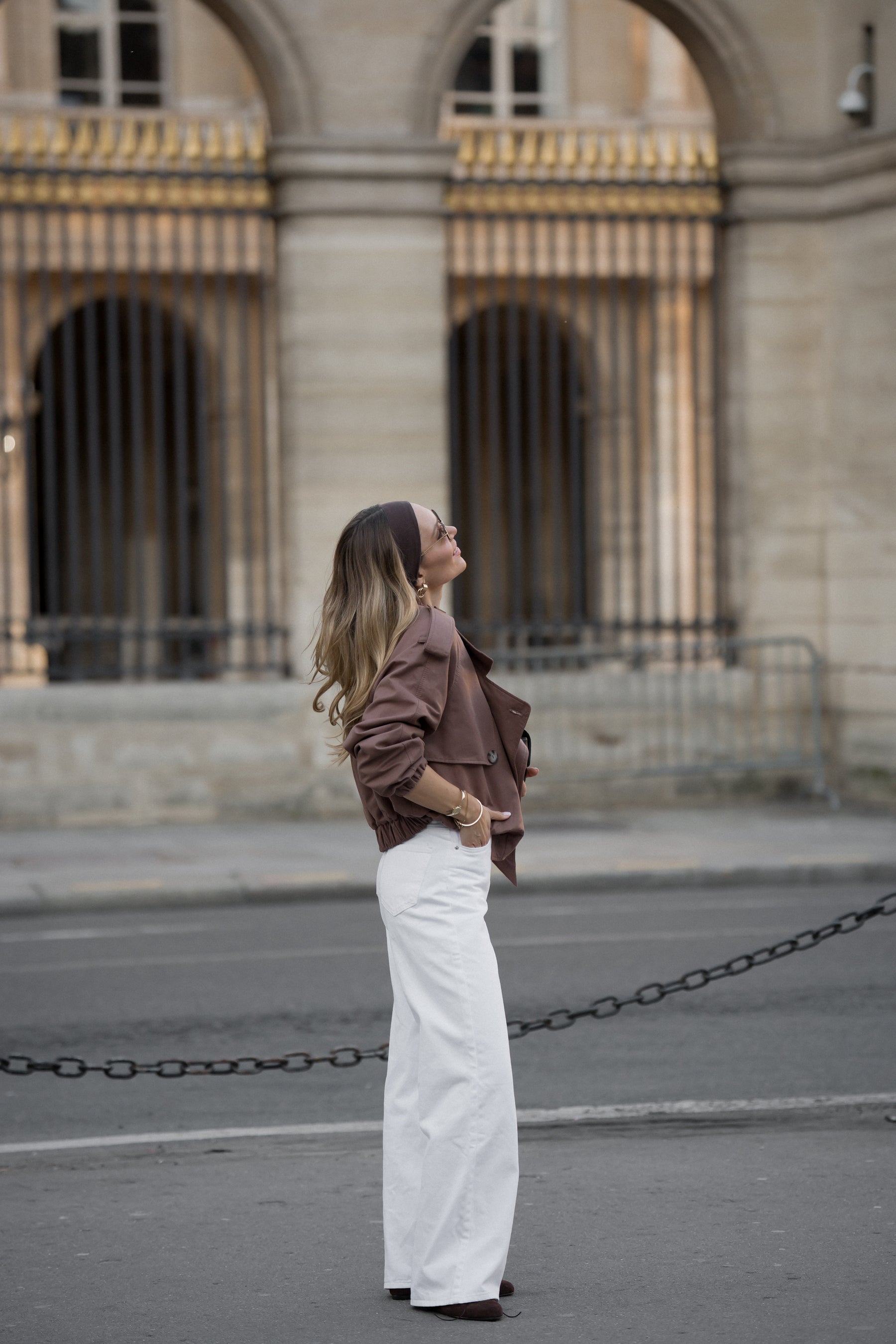 Trencz ELLIOT jasna czekolada