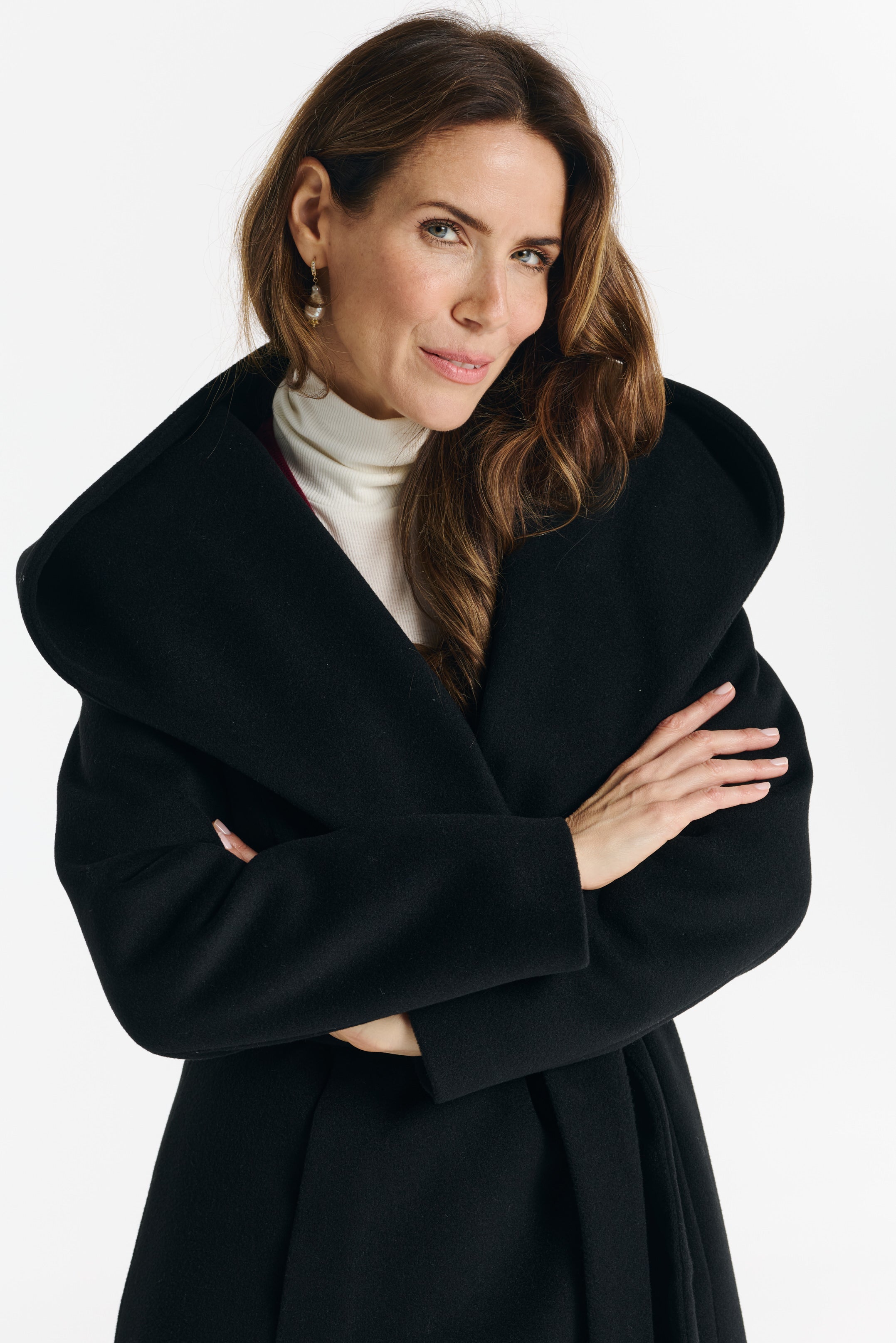 Płaszcz NOELIA maxi czarny