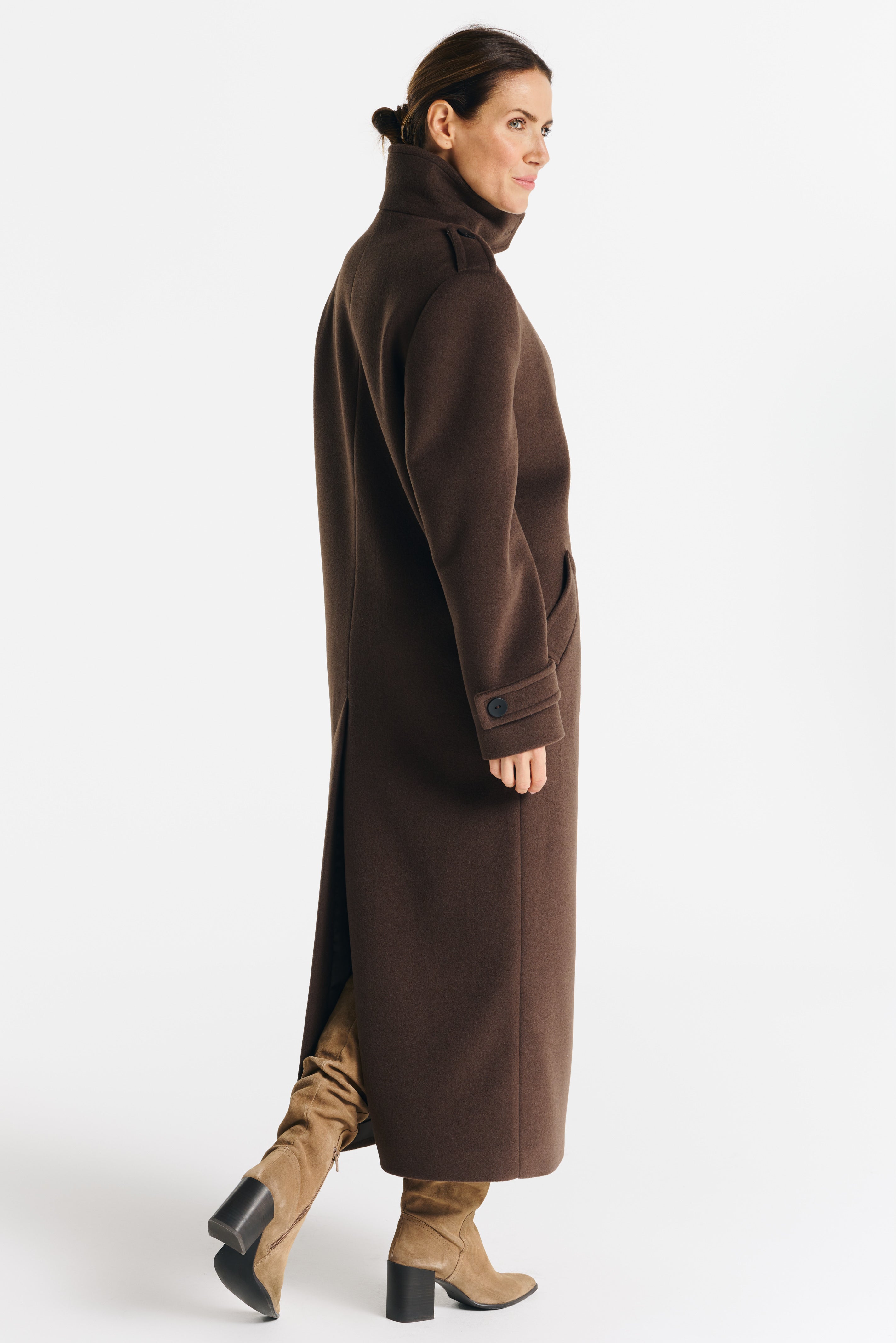 Płaszcz LIDIA czekoladowy