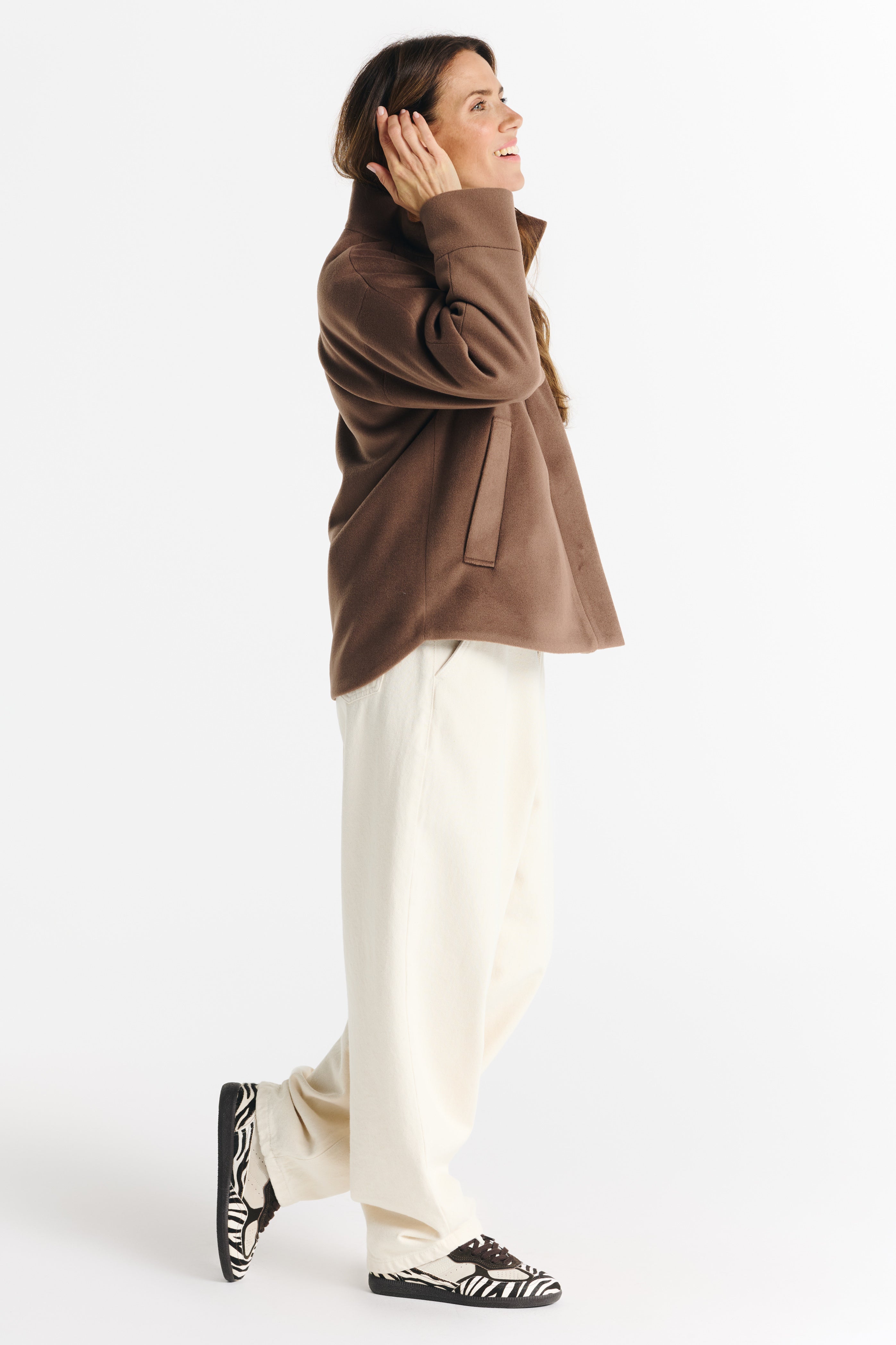 Kurtka SARA jasna czekolada