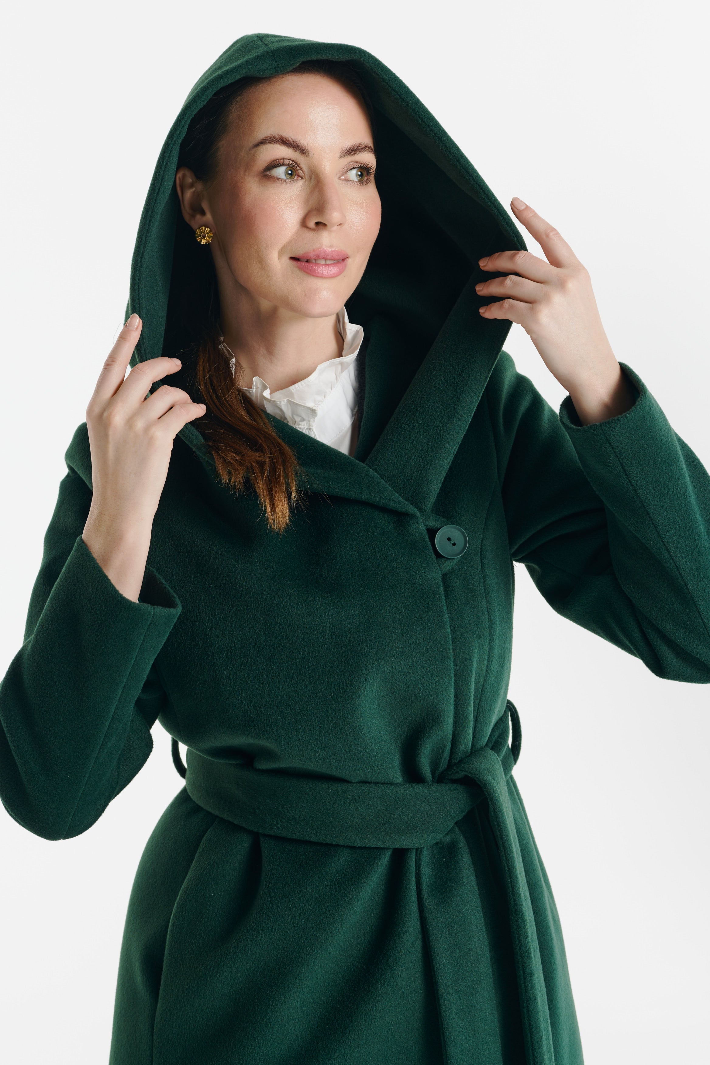 Płaszcz NOELIA maxi zielony