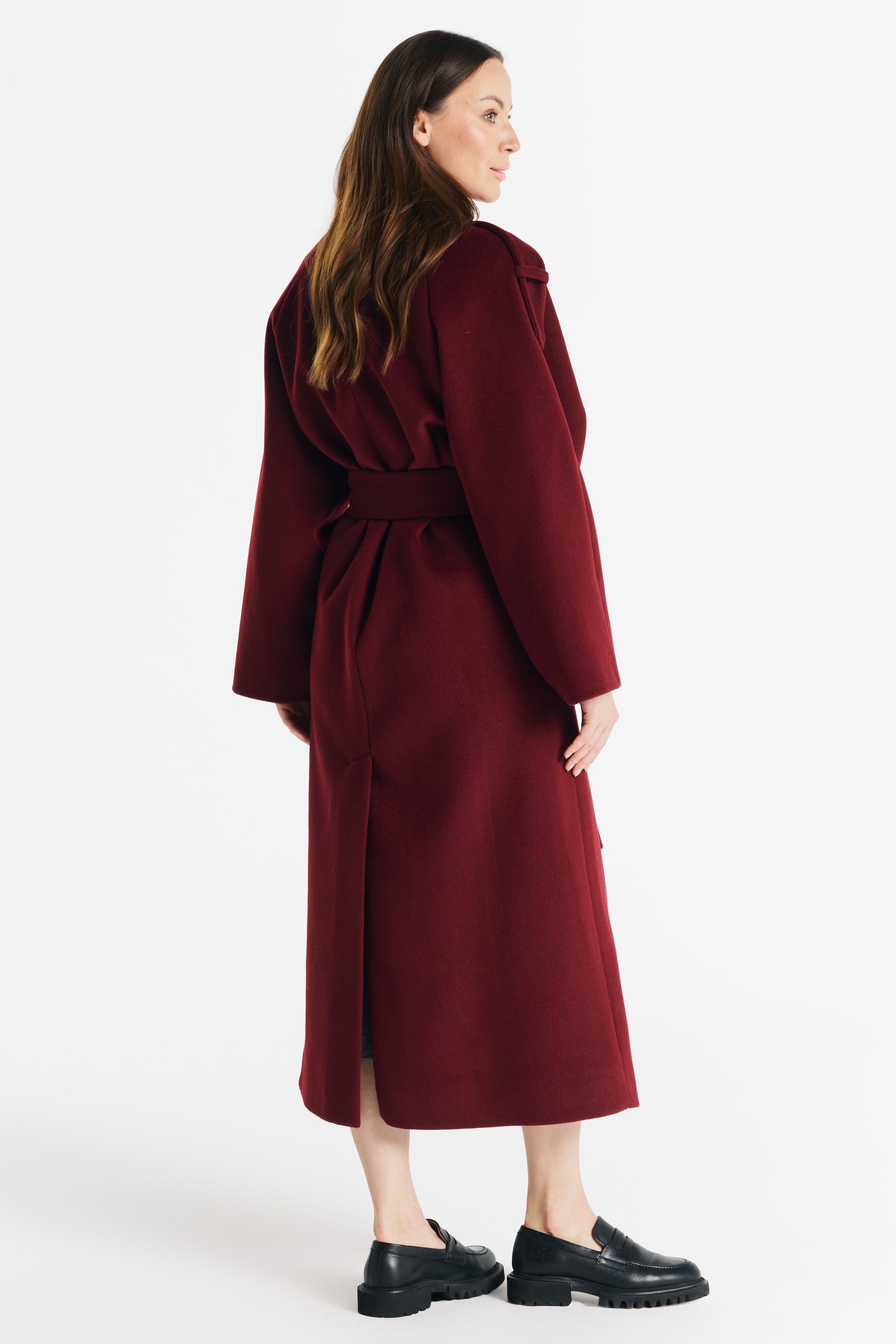 Płaszcz ALIANA bordowy