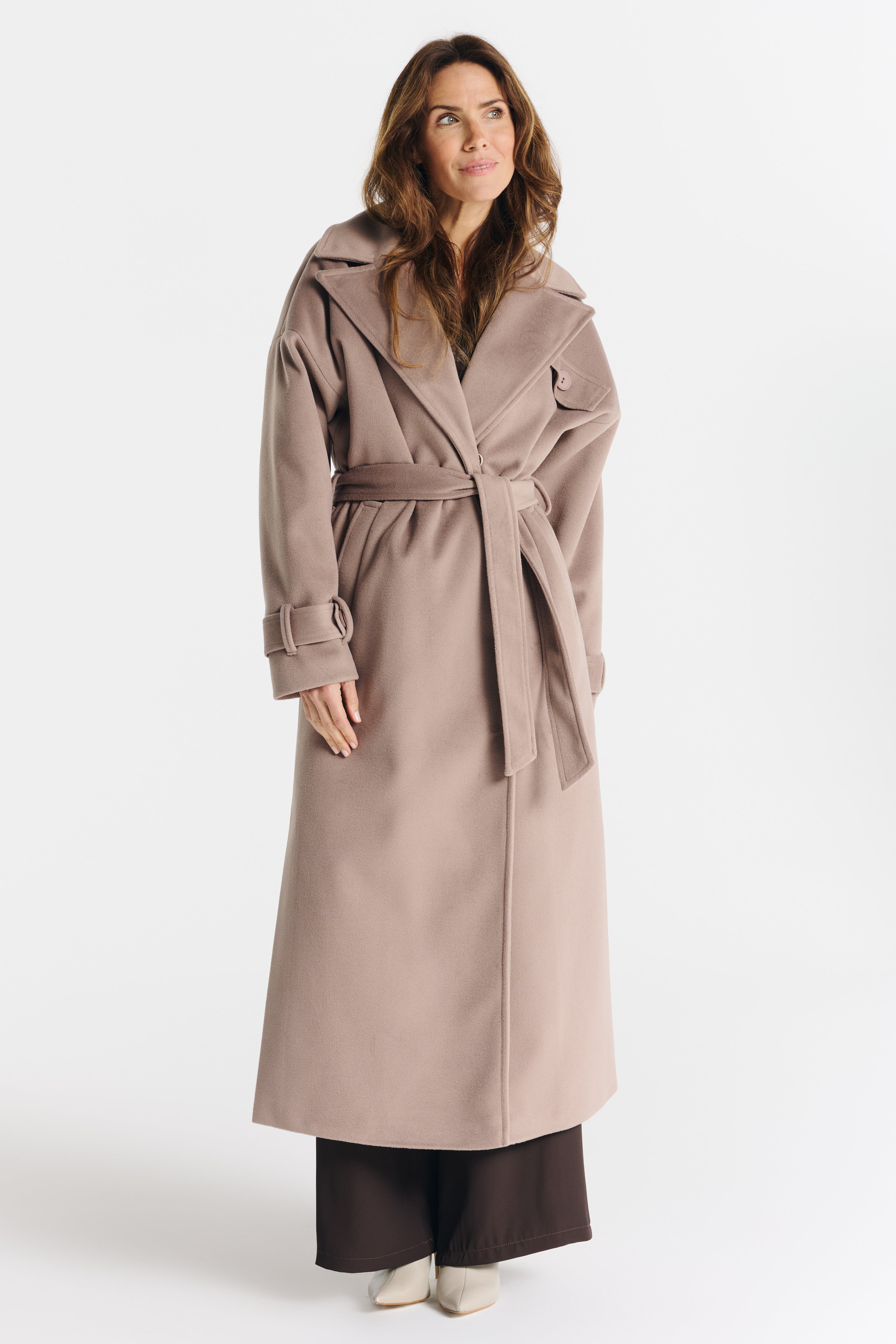 Płaszcz SALMA ciemny beż