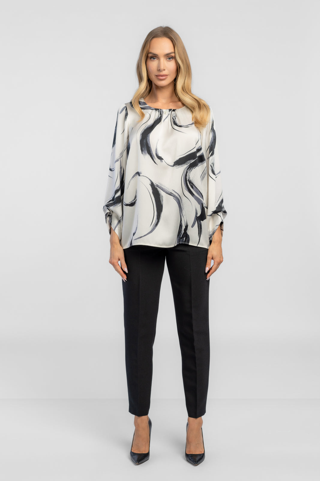 Bluzka LUCY kremowa print