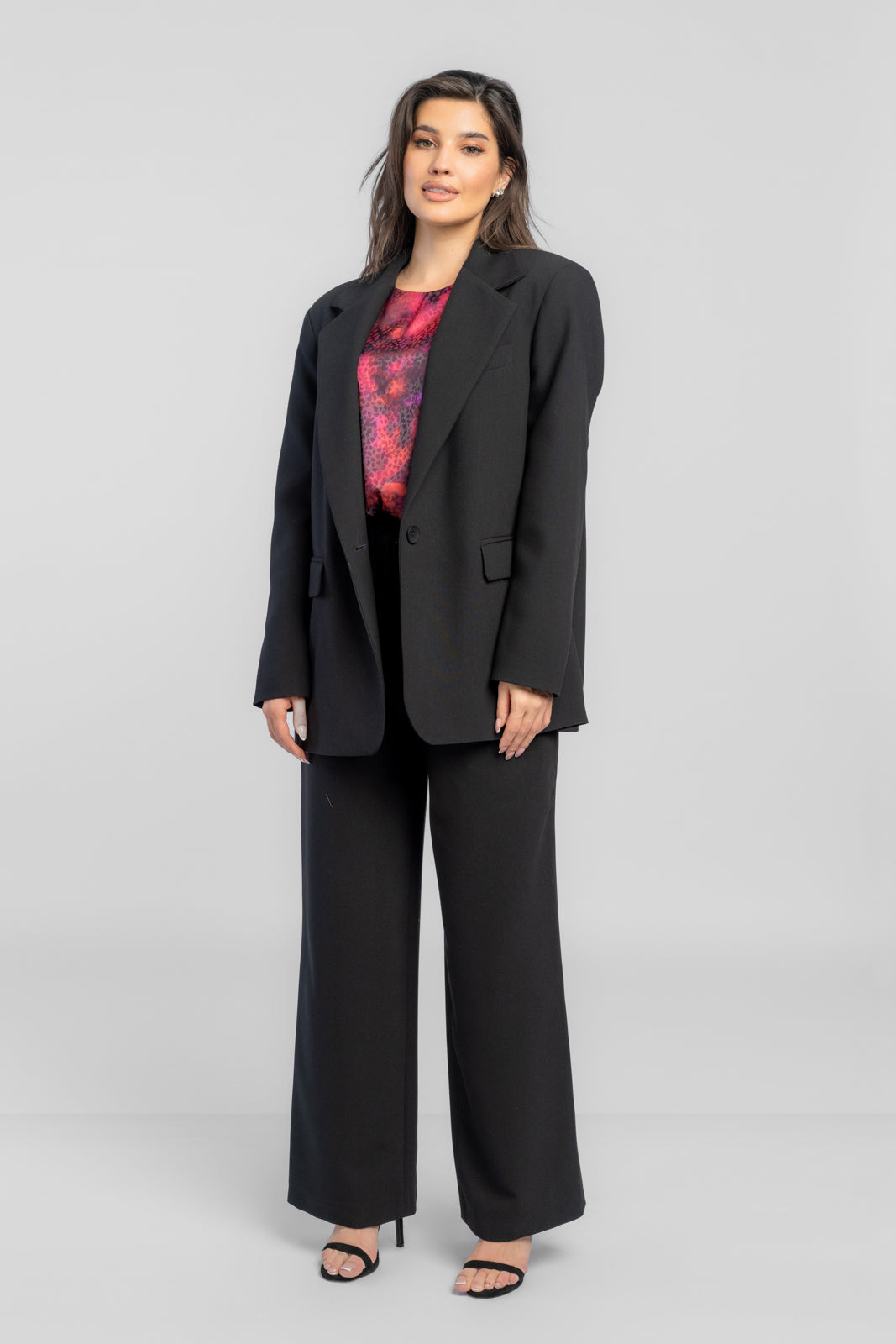 Bluzka MARY fioletowa print