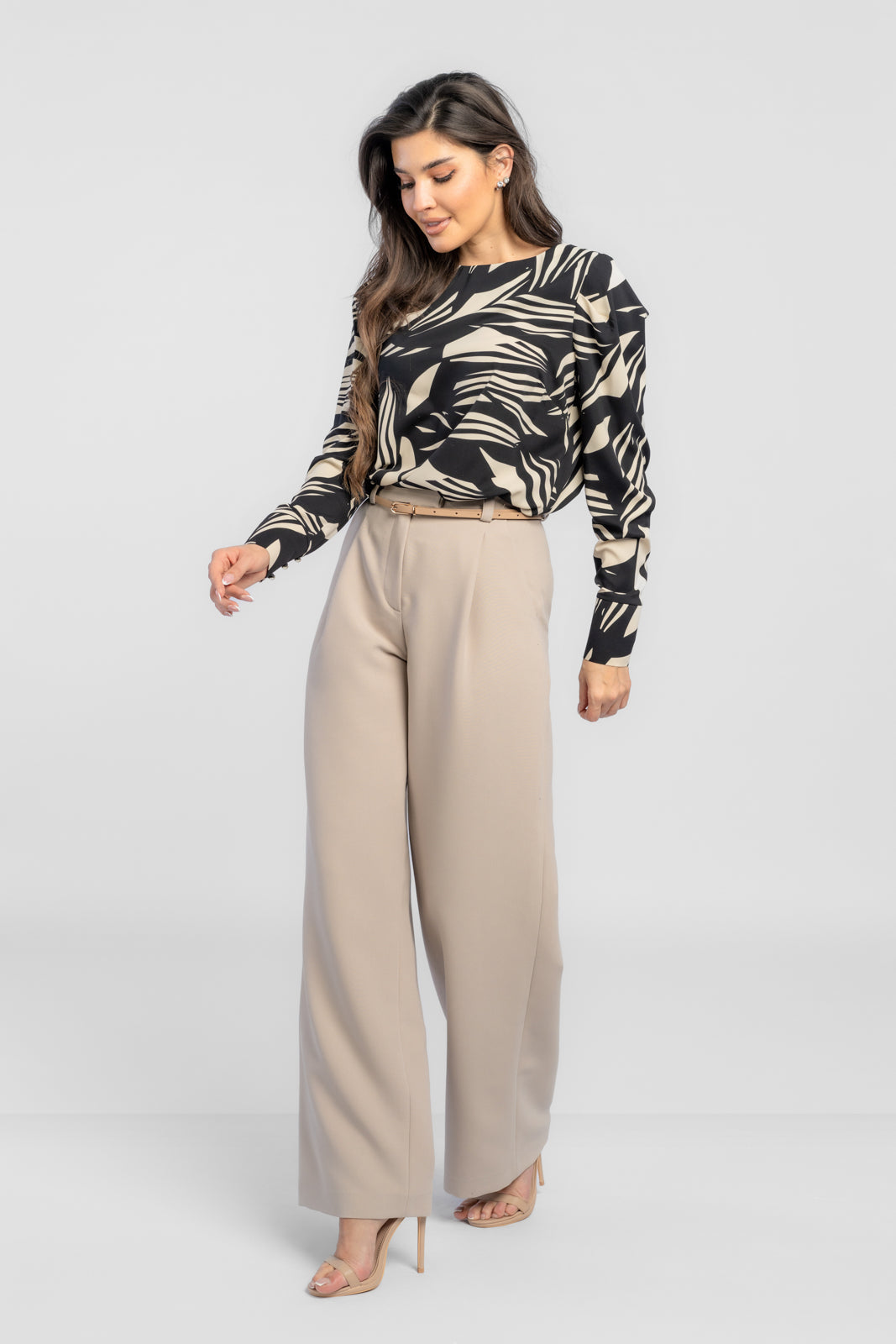 Bluzka VERA czarna print