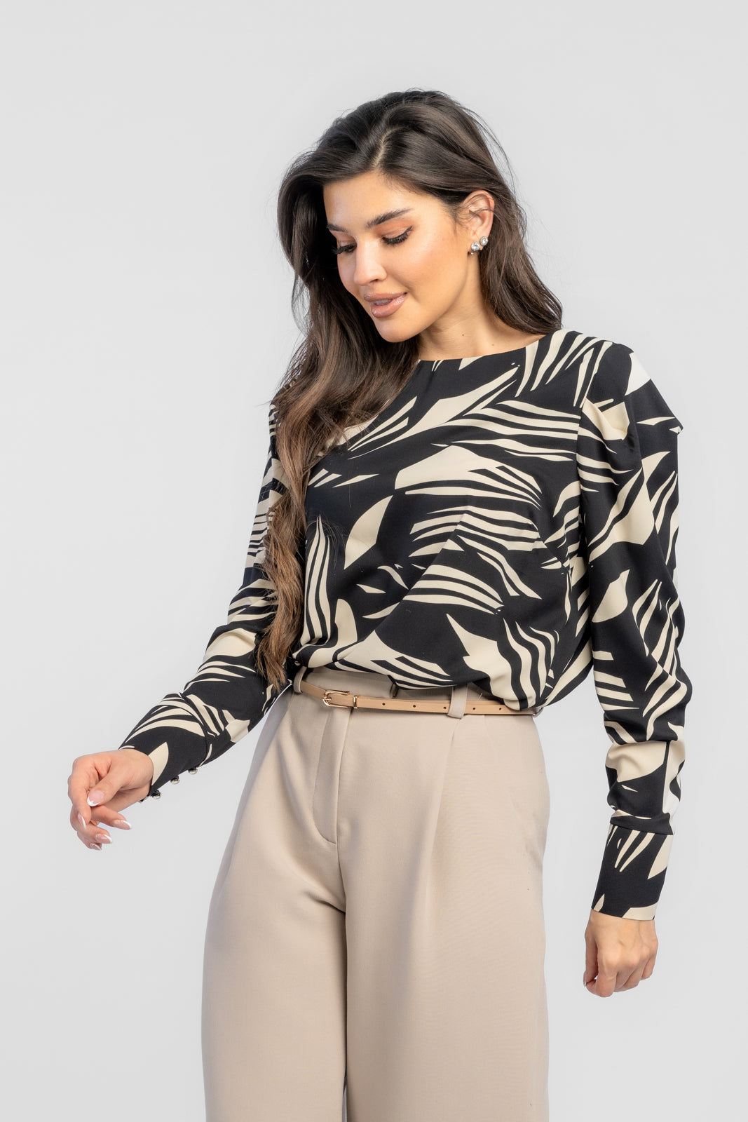 Bluzka VERA czarna print