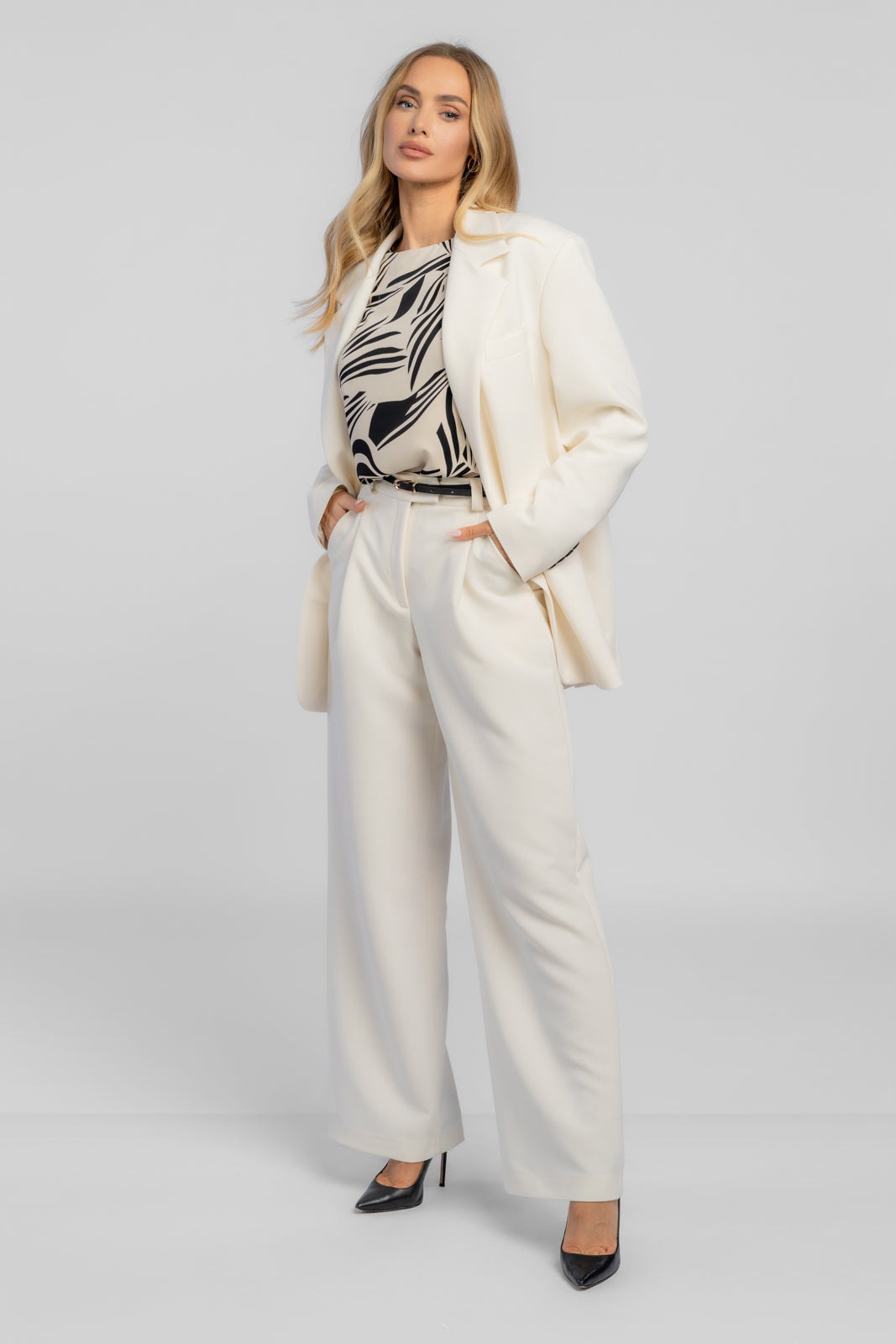 Garnitur damski ADELA śmietankowy