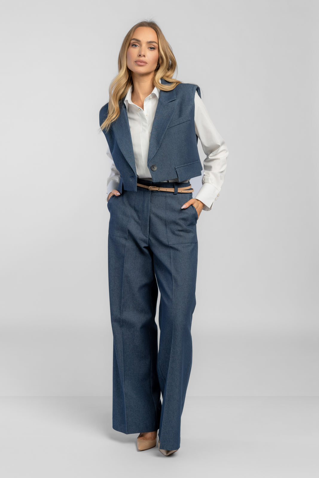 Garnitur damski ELIZABETH niebieski