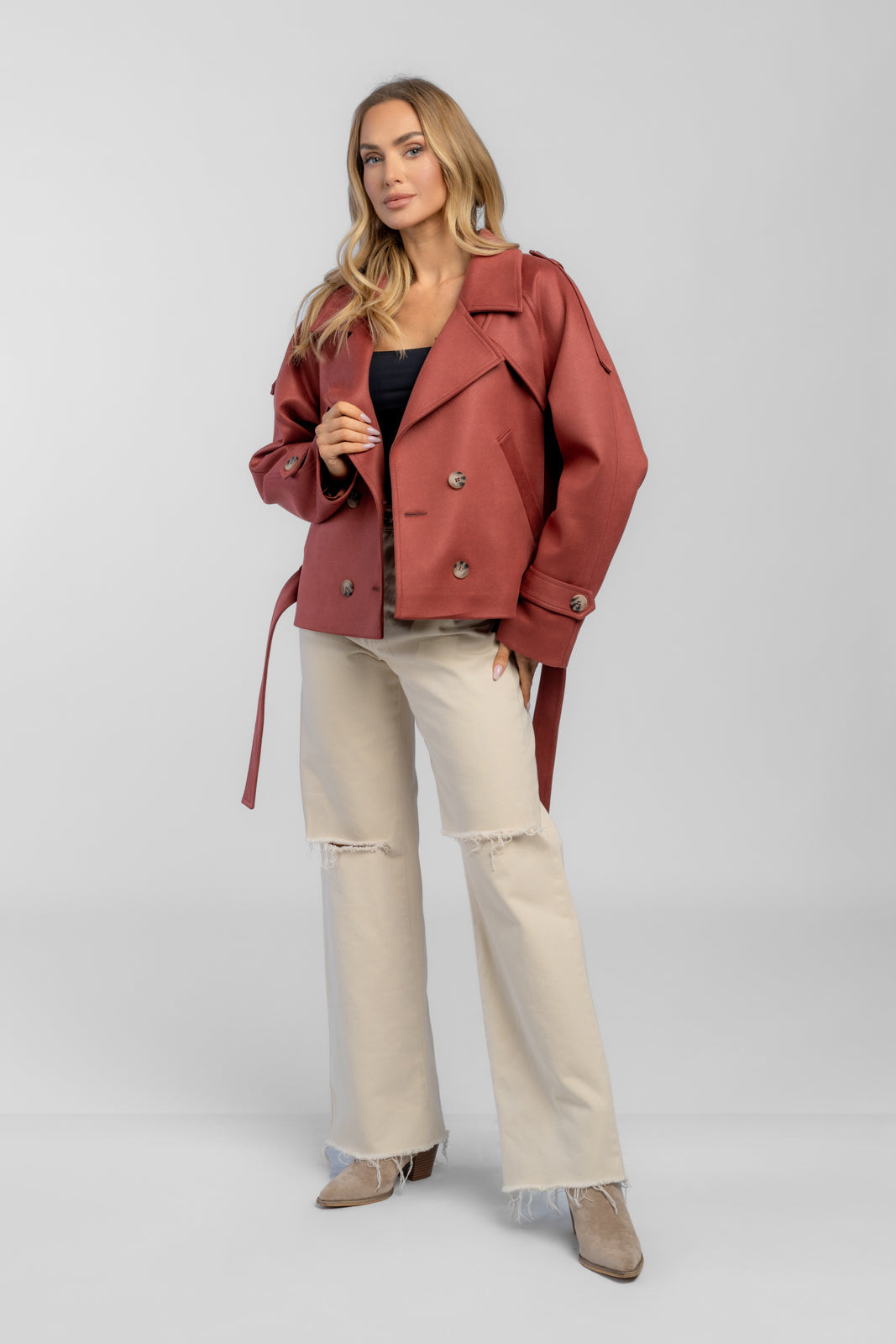 Kurtka BONA wiśniowa