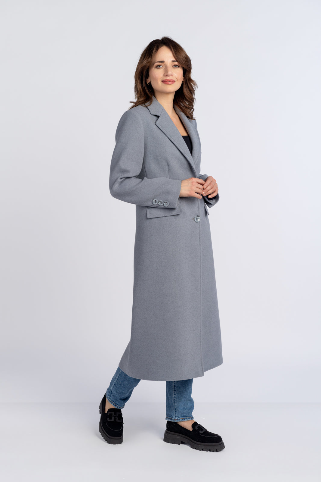 Płaszcz ARIANA niebieski