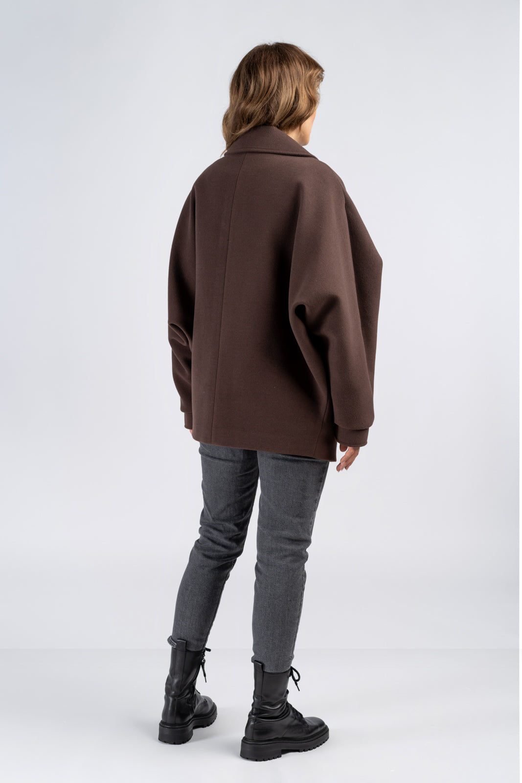 Płaszcz OMENA czekoladowy