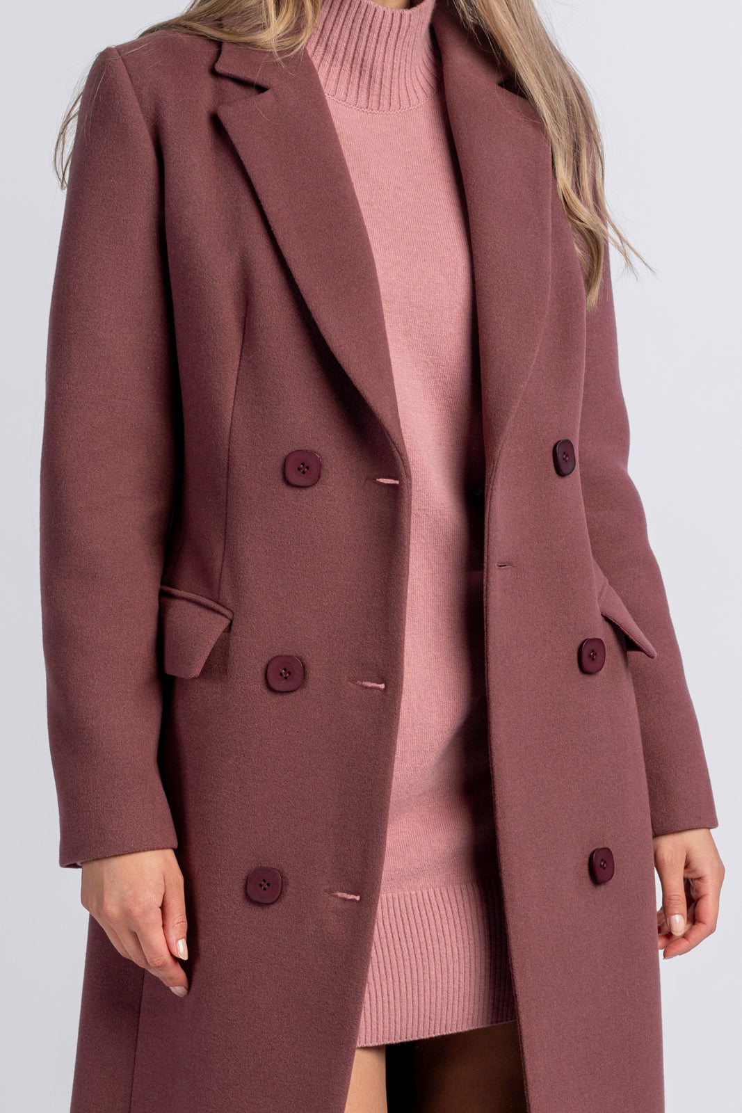 Płaszcz VIVIENNE bordowy