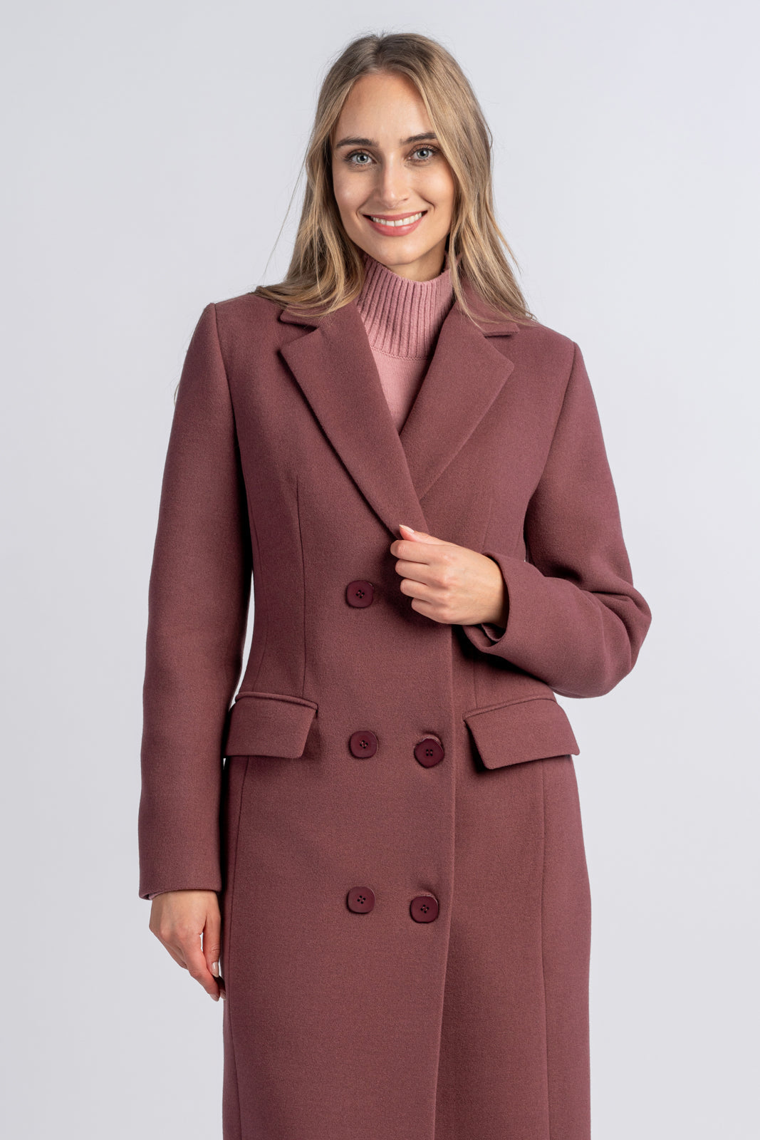 Płaszcz VIVIENNE bordowy