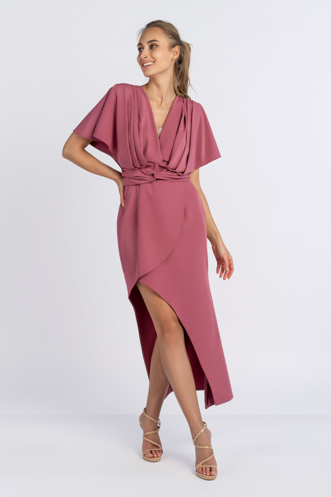 Sukienka LAUREN wrzosowa