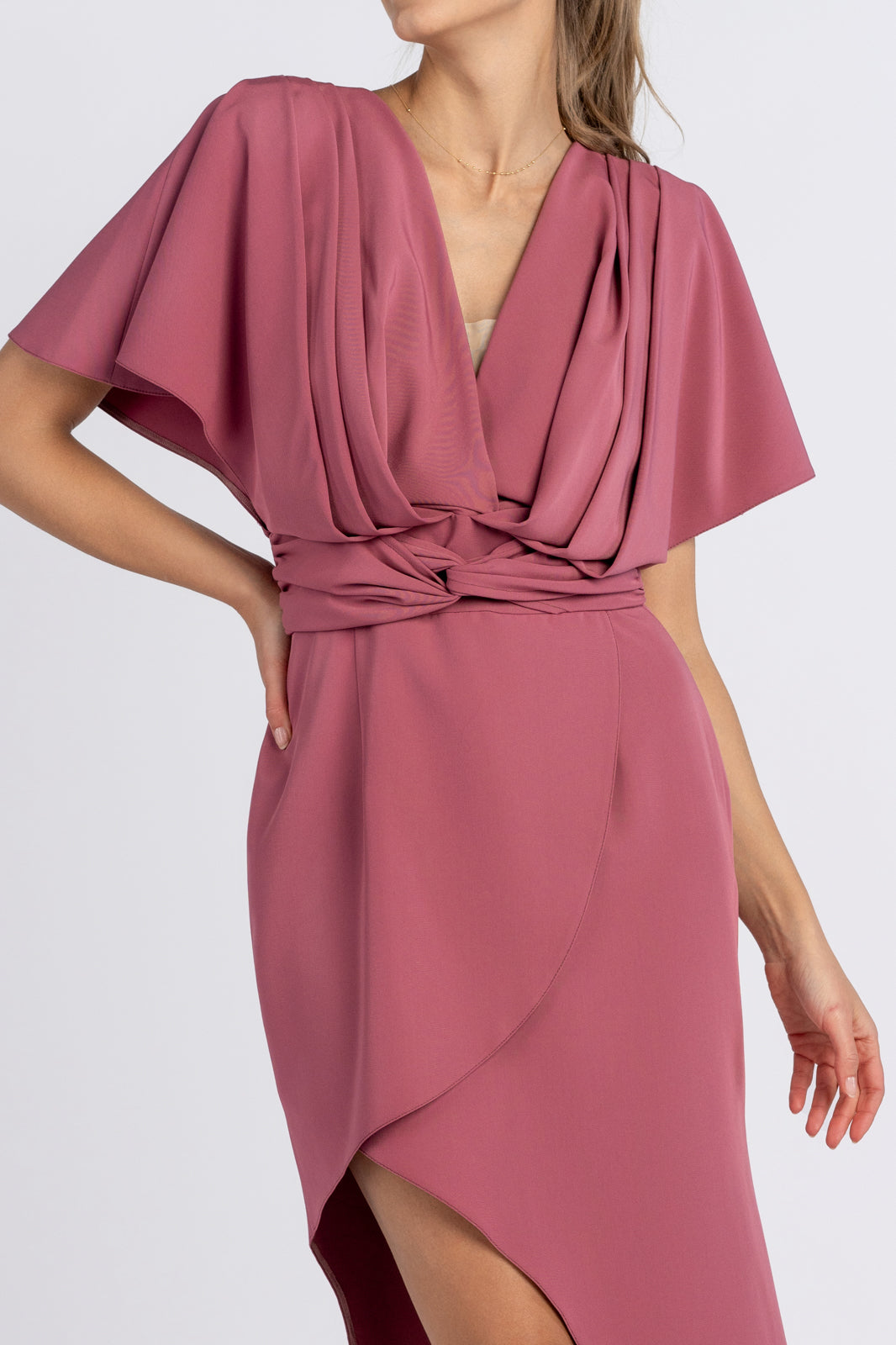 Sukienka LAUREN wrzosowa