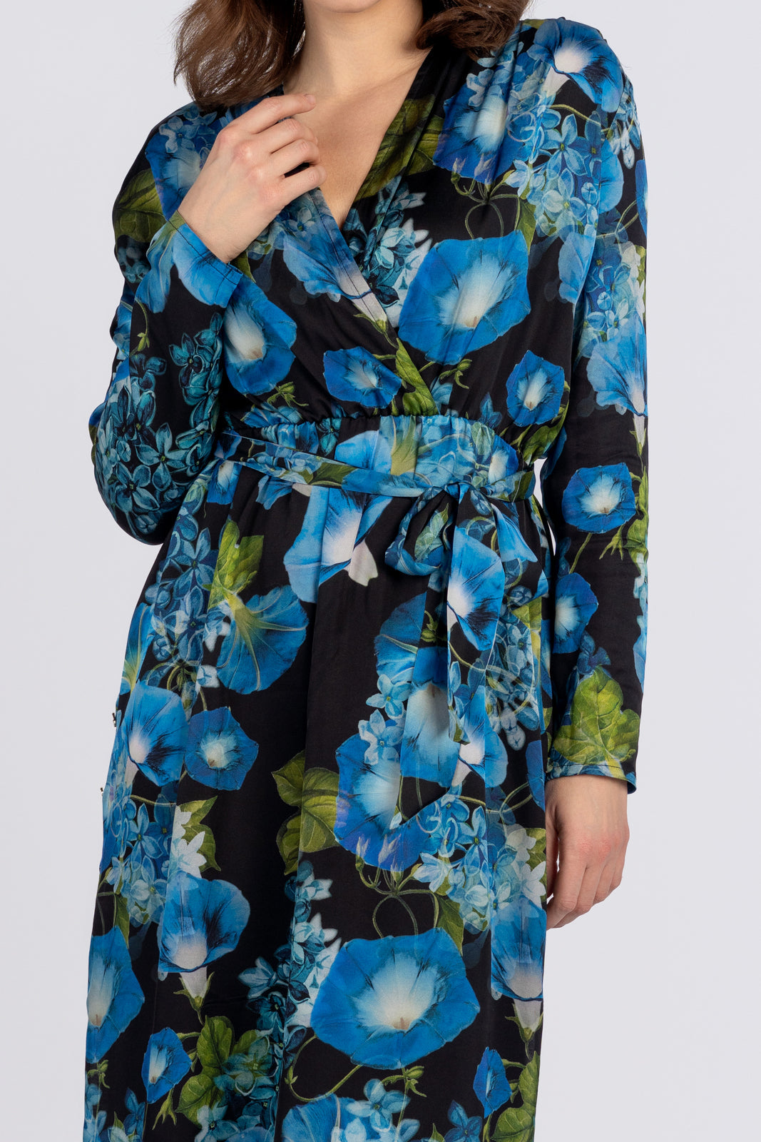 Sukienka SELENA granatowe kwiaty