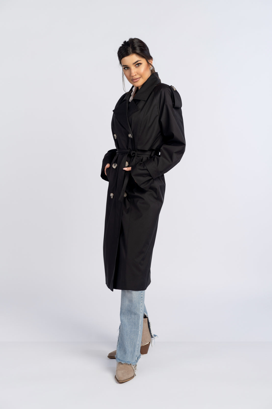 Trencz AMANDA czarny