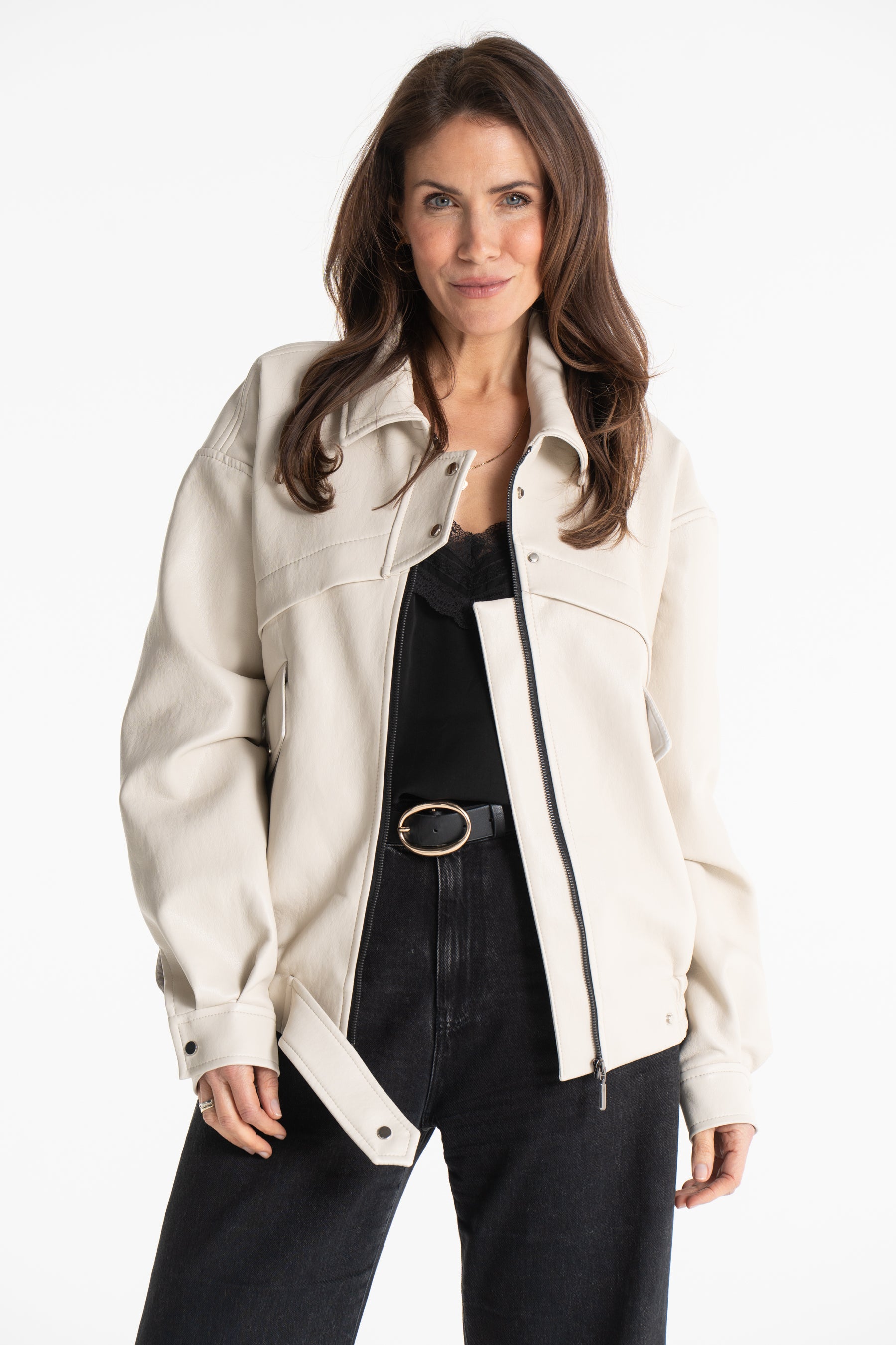 Kurtka AGA skórka beżowa