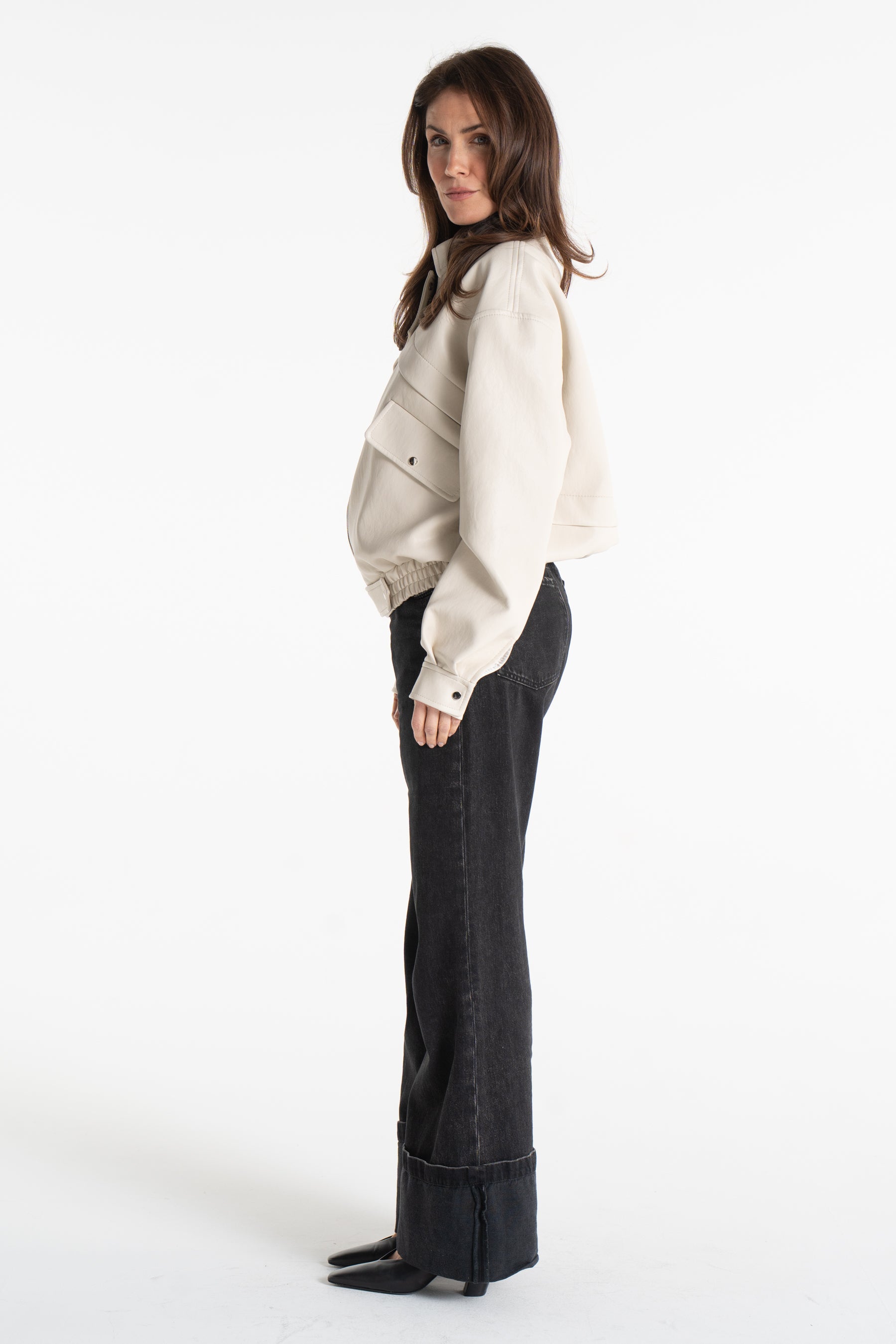 Kurtka AGA skórka beżowa