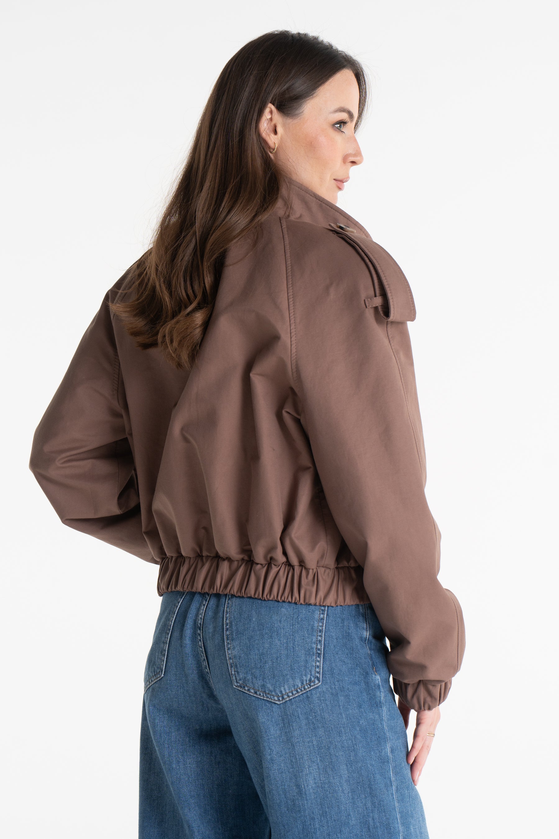 Trencz ELLIOT jasna czekolada