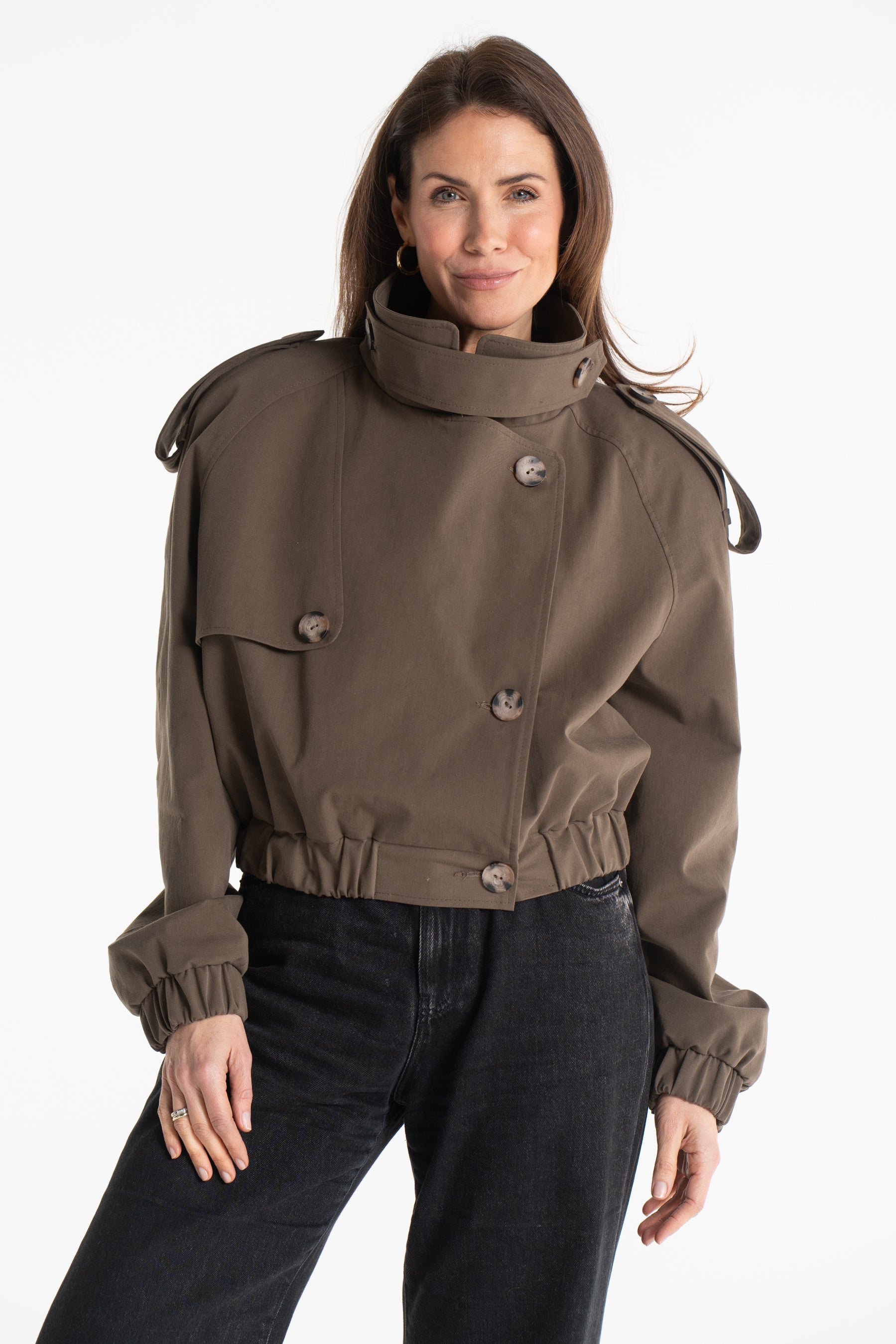 Trencz ELLIOT oliwkowy