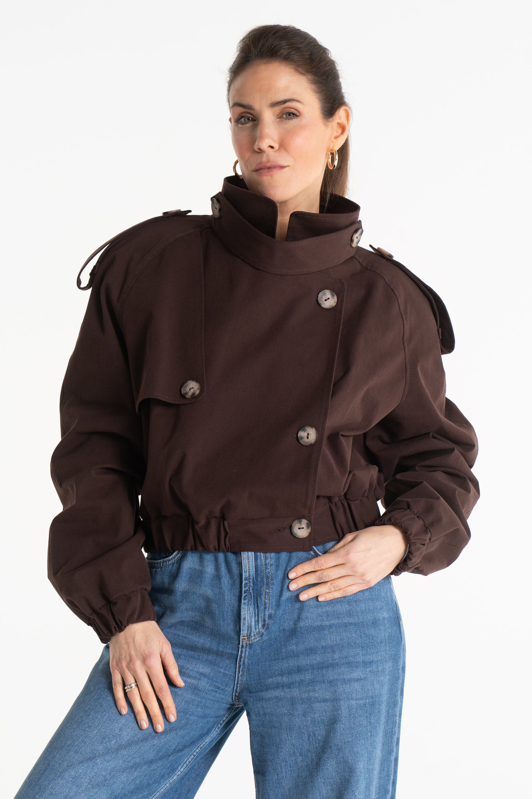 Trencz ELLIOT czekoladowy