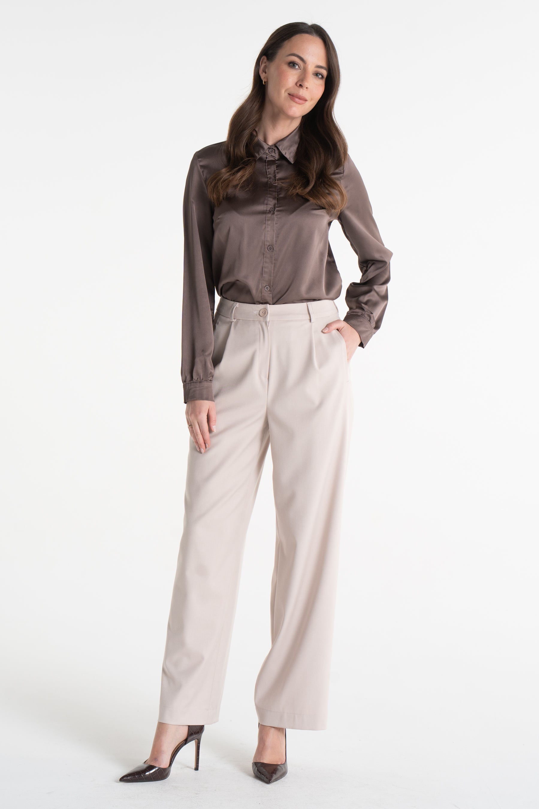 Spodnie EWELINA latte