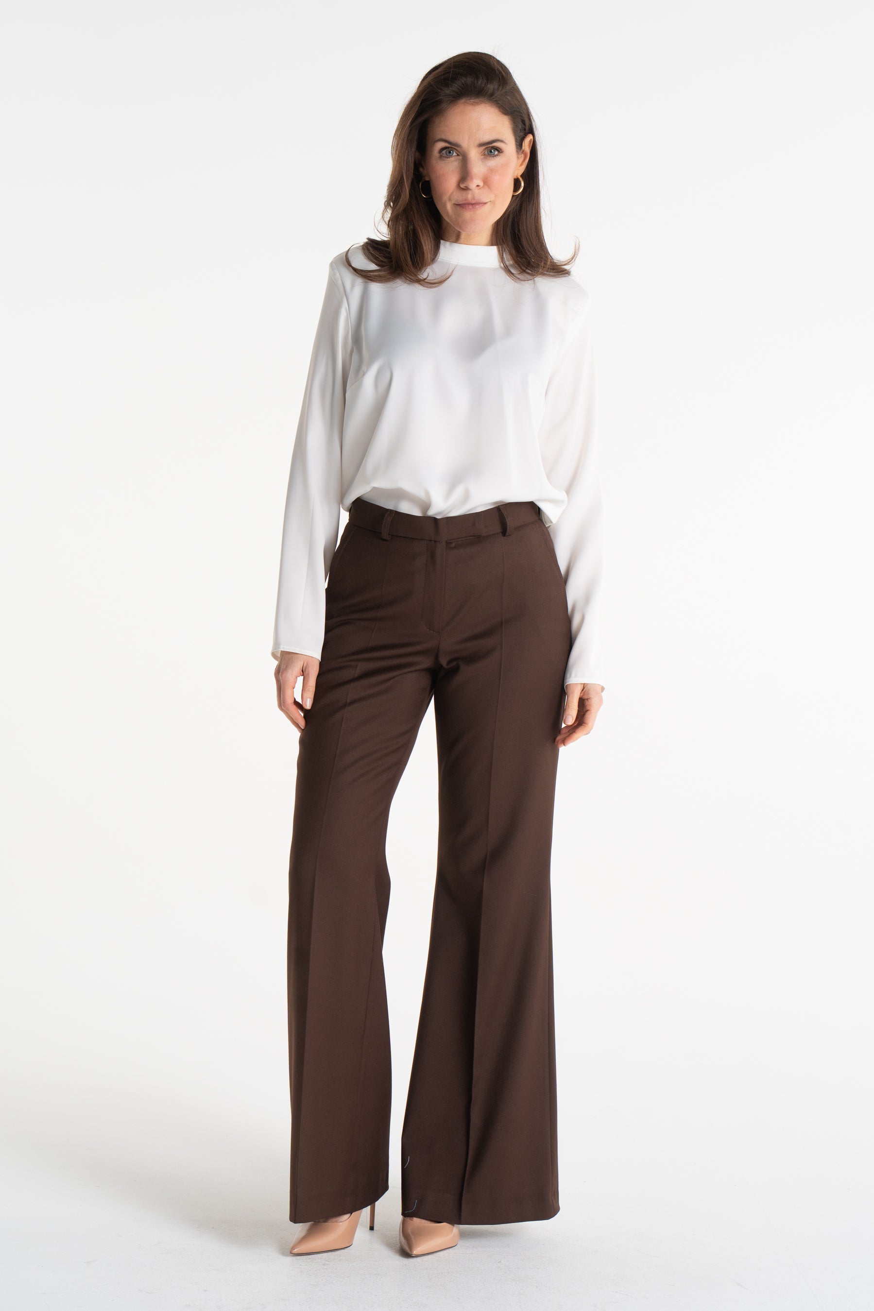 Spodnie BERTA czekoladowe