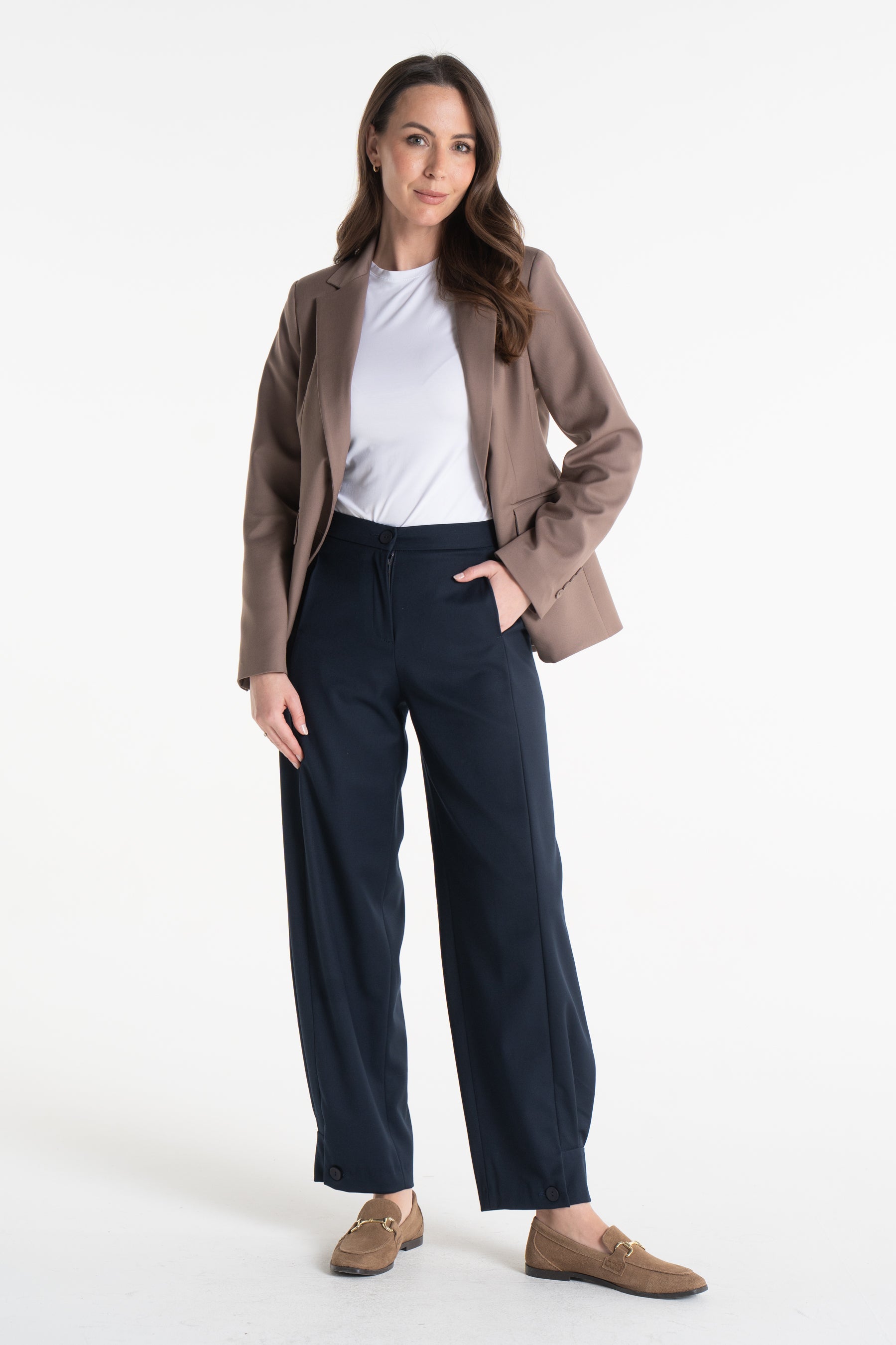 Spodnie ROMA granatowe