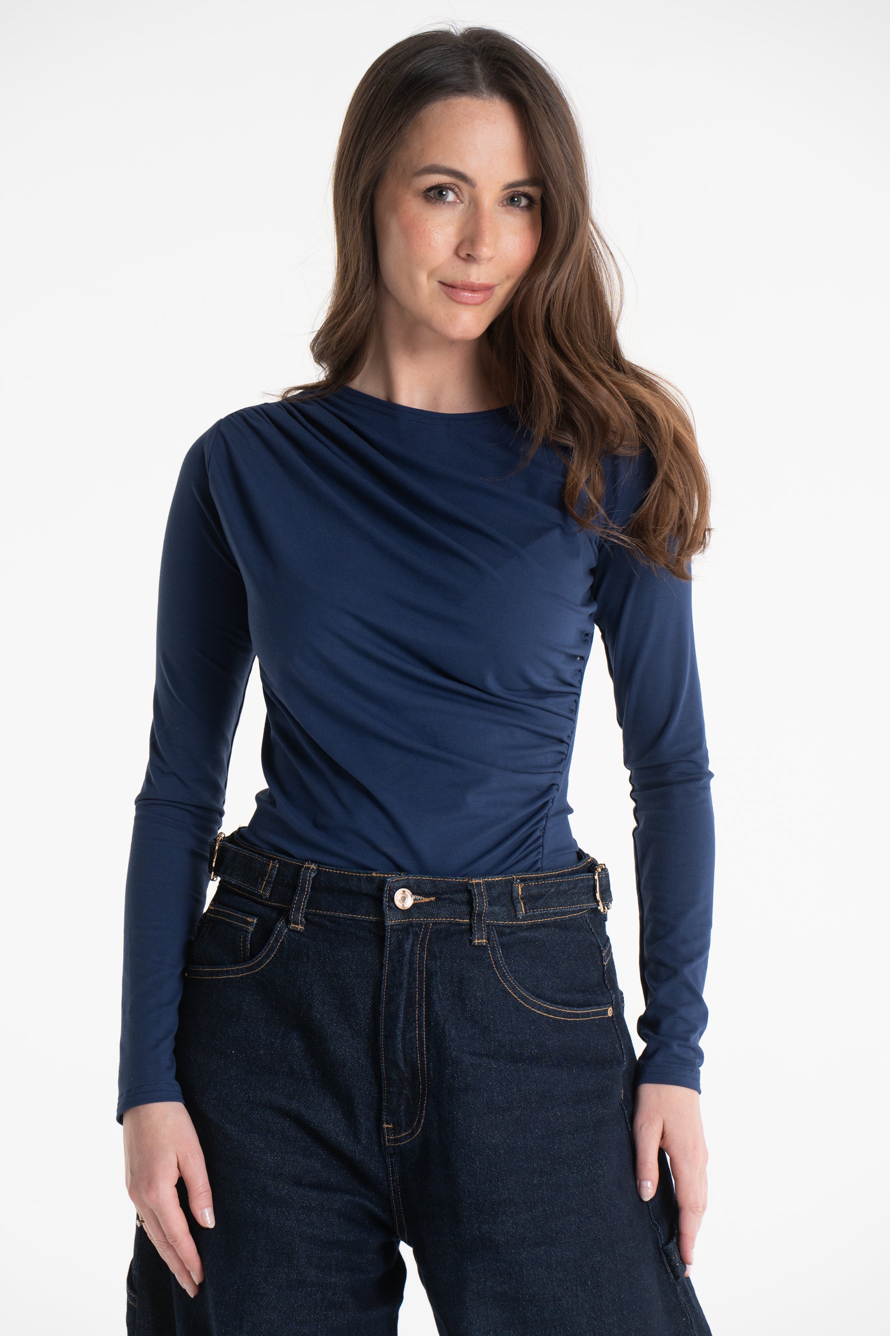 Bluzka CORA granatowa