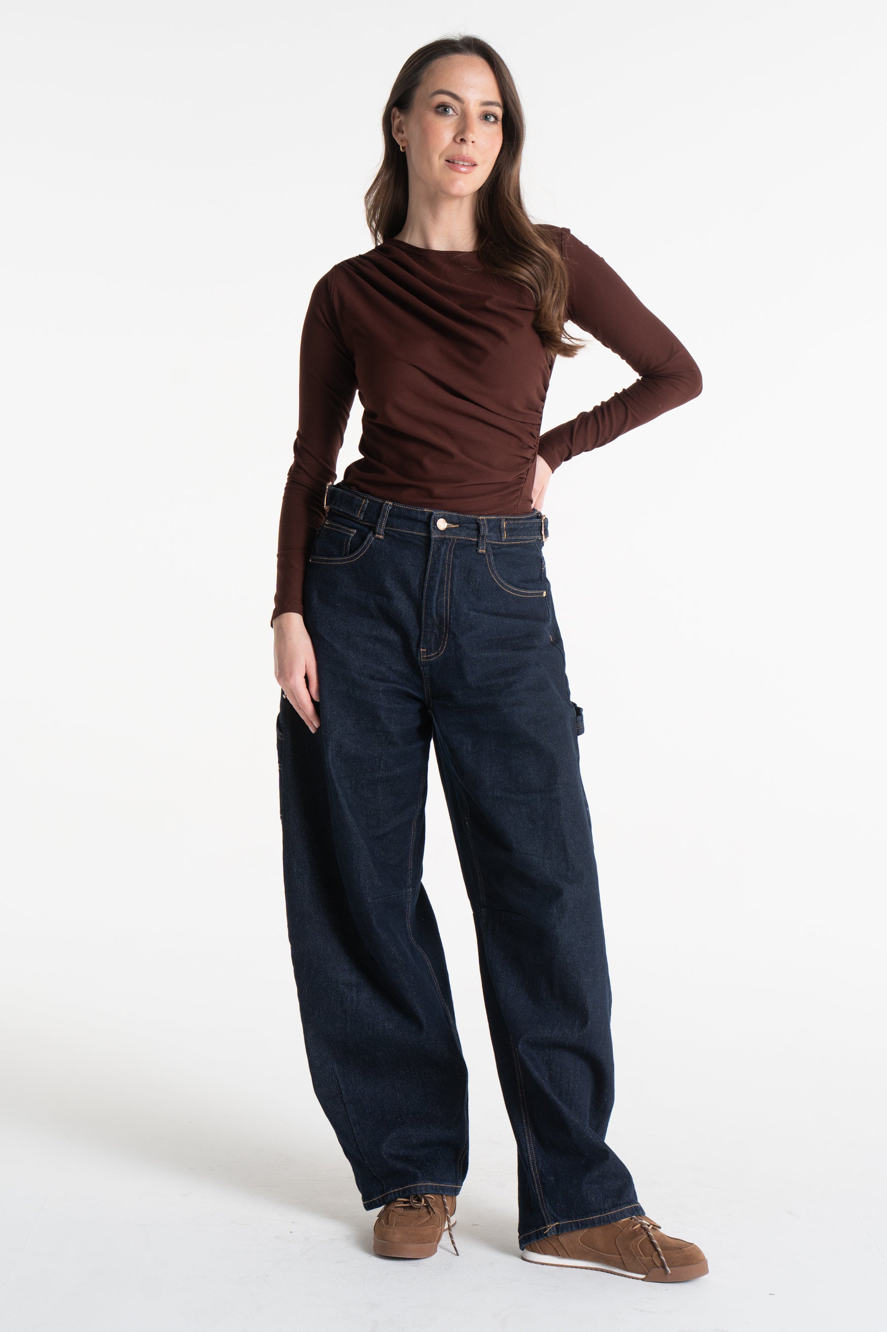 Bluzka CORA czekoladowa