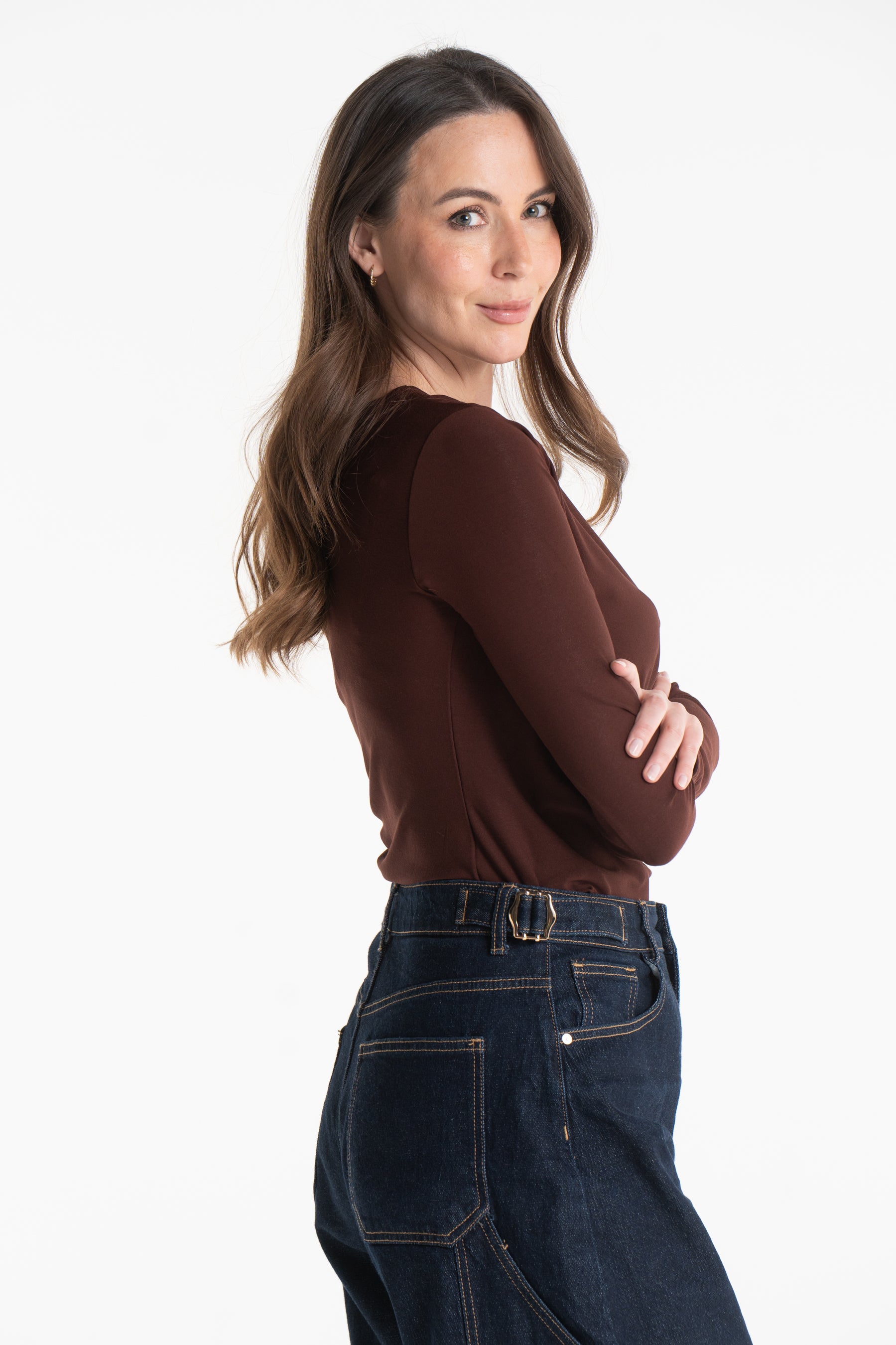 Bluzka CORA czekoladowa